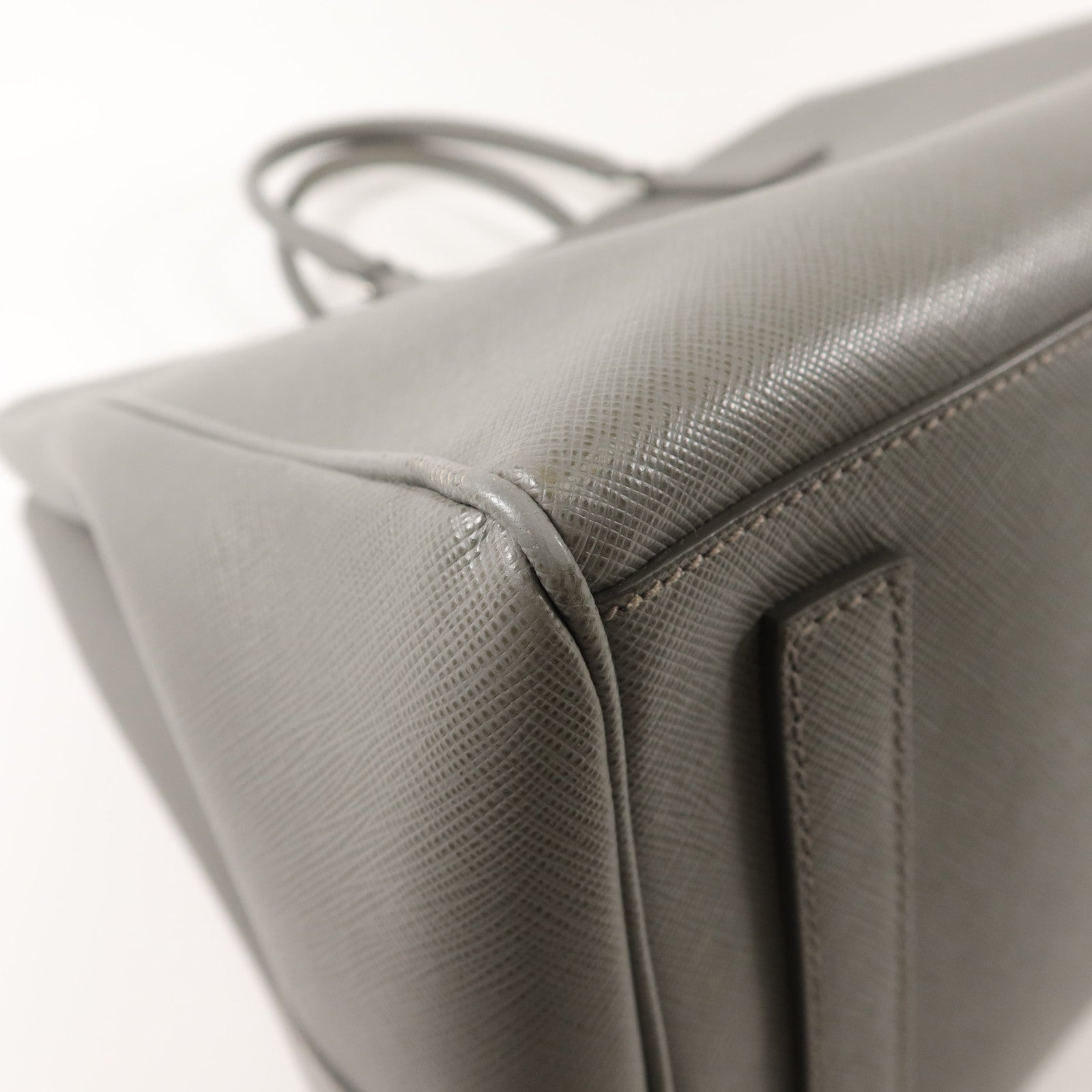 PRADA Saffiano皮革Dual-Zip Shopper Tote Bag手挽袋