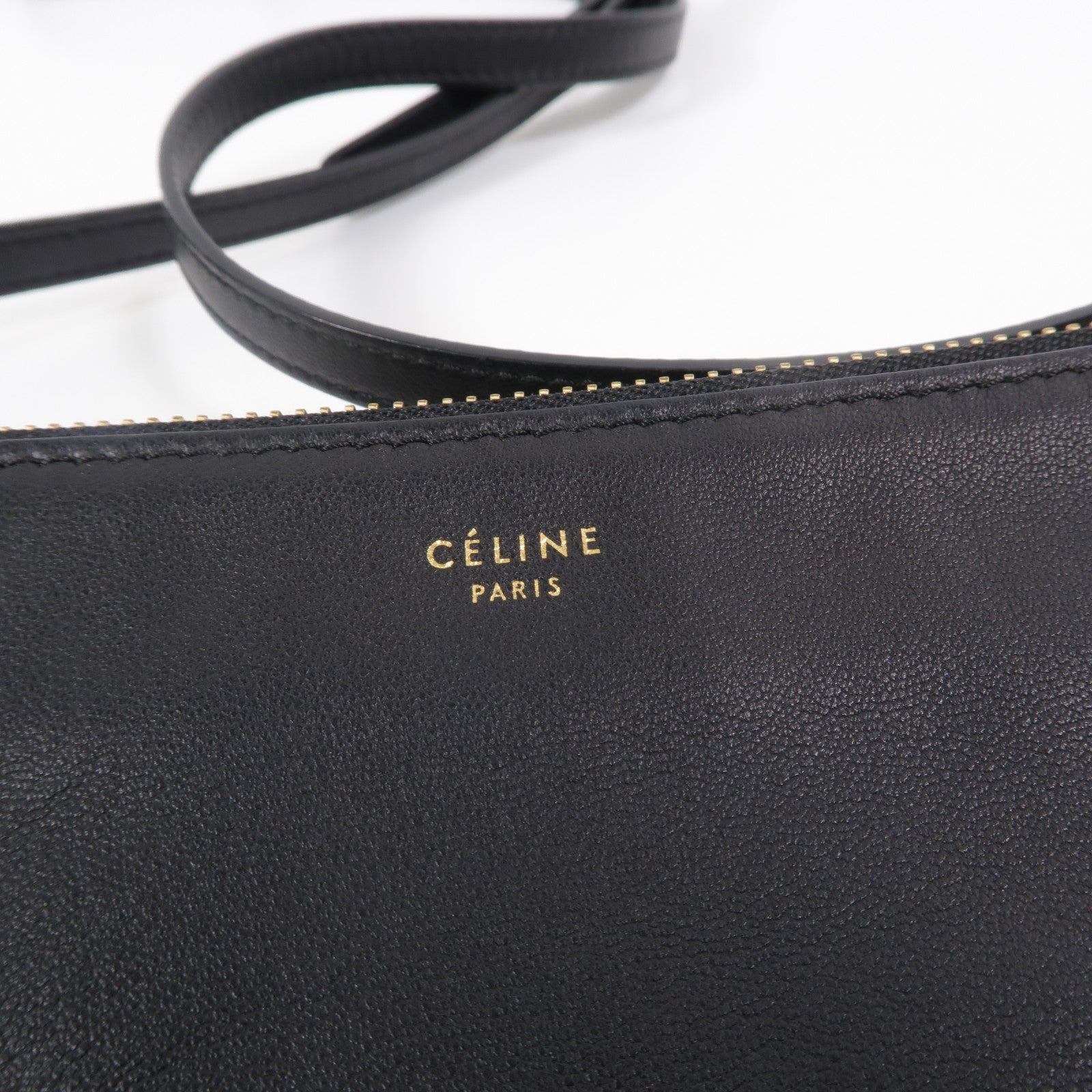 CELINE 羊皮皮革Trio Large肩背袋
