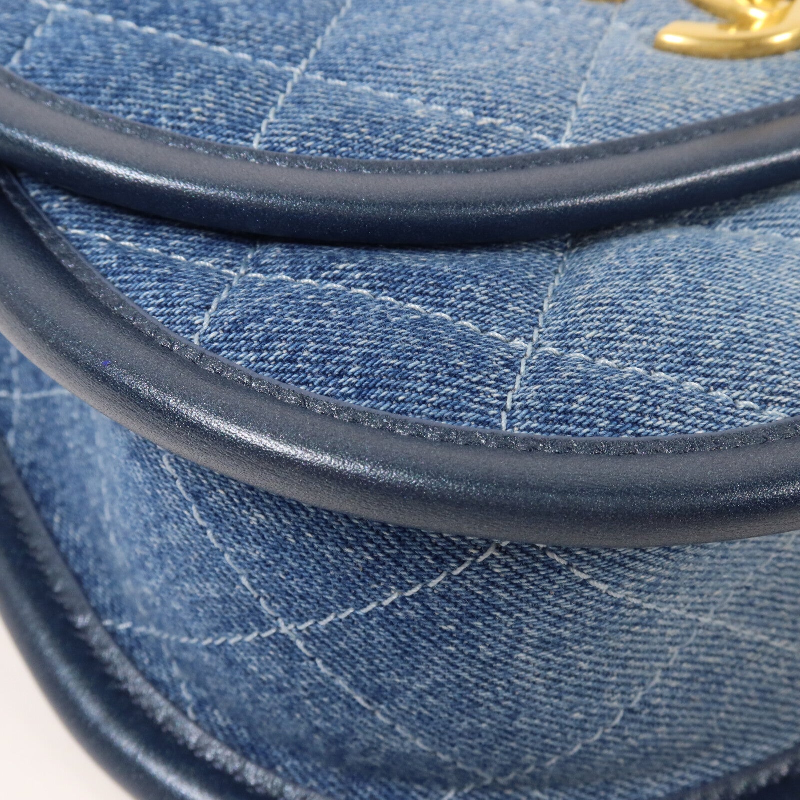 CHANEL 牛仔布Small Demin Messenger鏈帶手挽肩背兩用袋