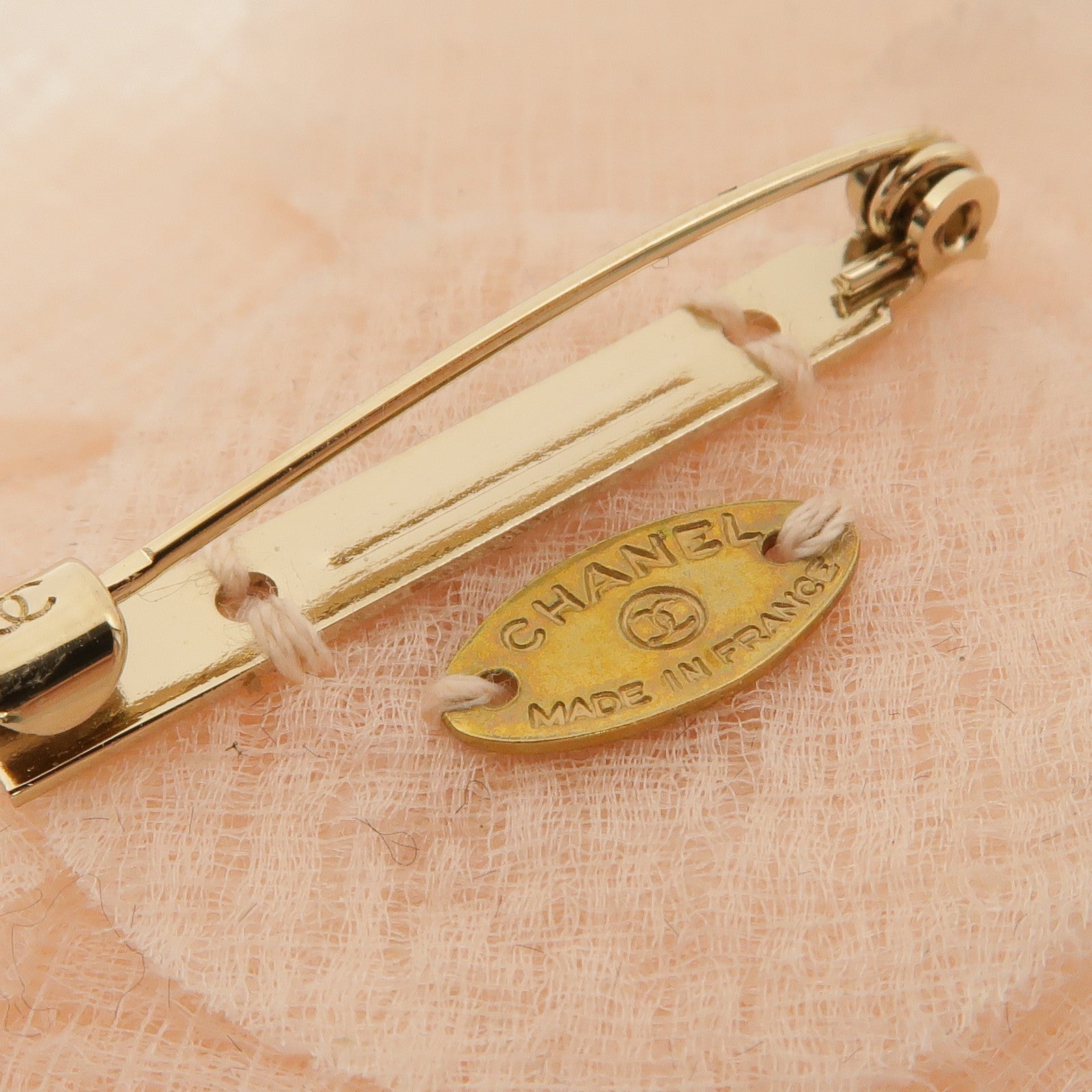 CHANEL 布料/金屬Chanel Camelie Brooch胸針