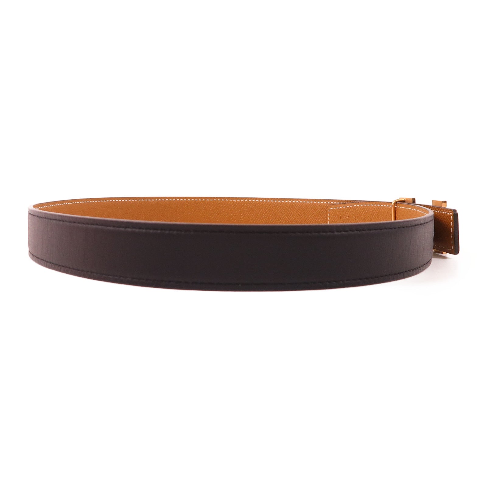 HERMES Epsom皮革Belt 70cm皮帶89 Noir