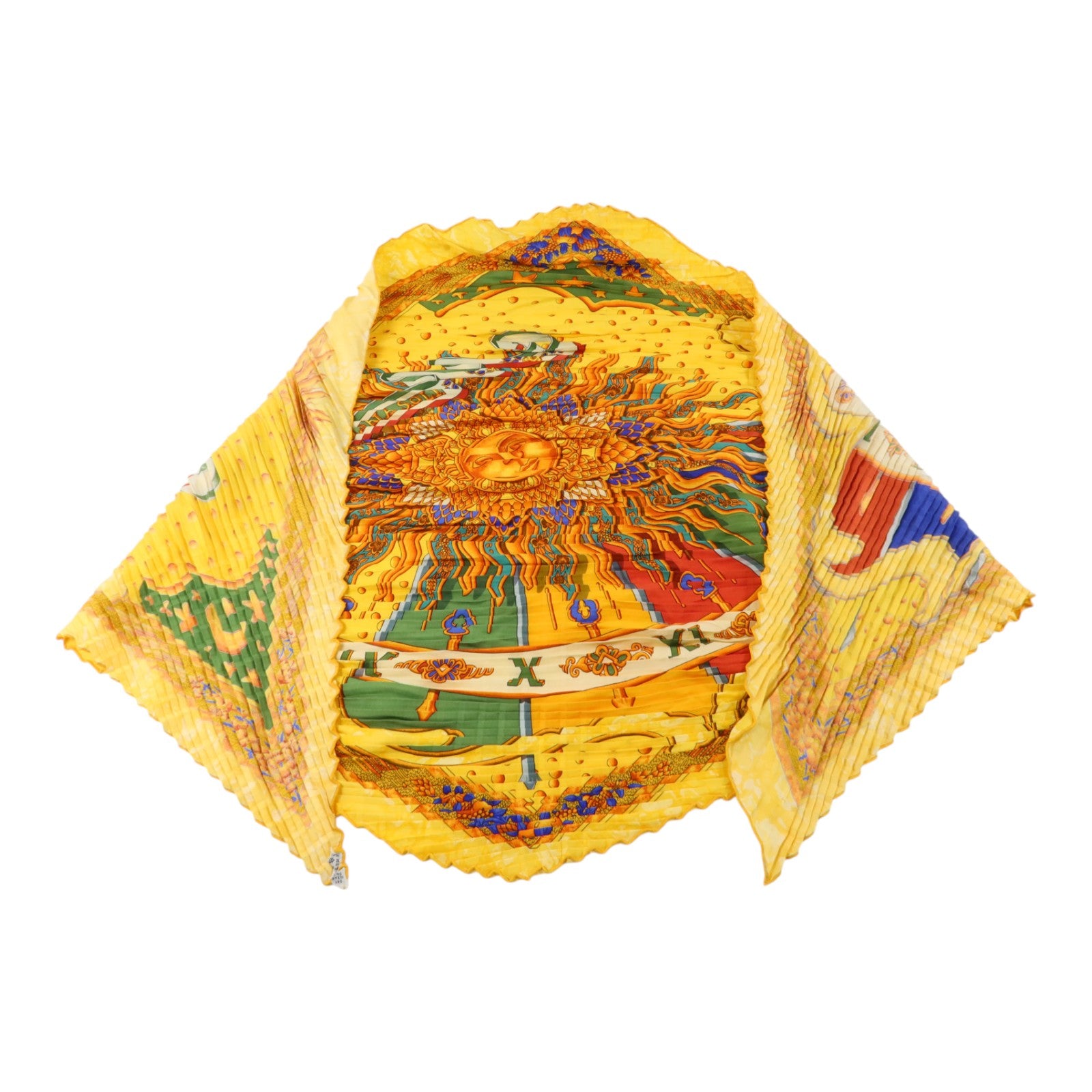 HERMES 絲質Carre Plisse Scarf 90絲巾