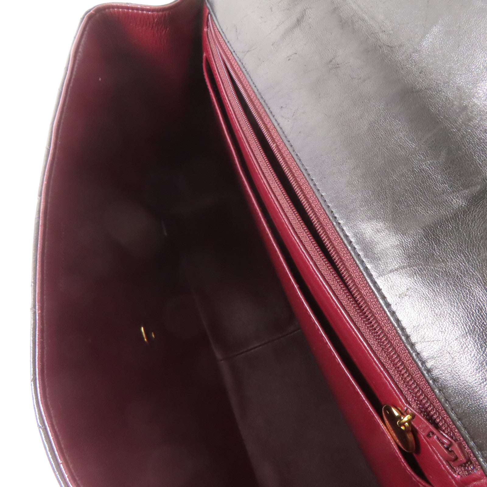 CHANEL 【激減優惠】菱格牛皮皮革Vintage Shoulder Bag金扣鏈帶肩背袋黑色