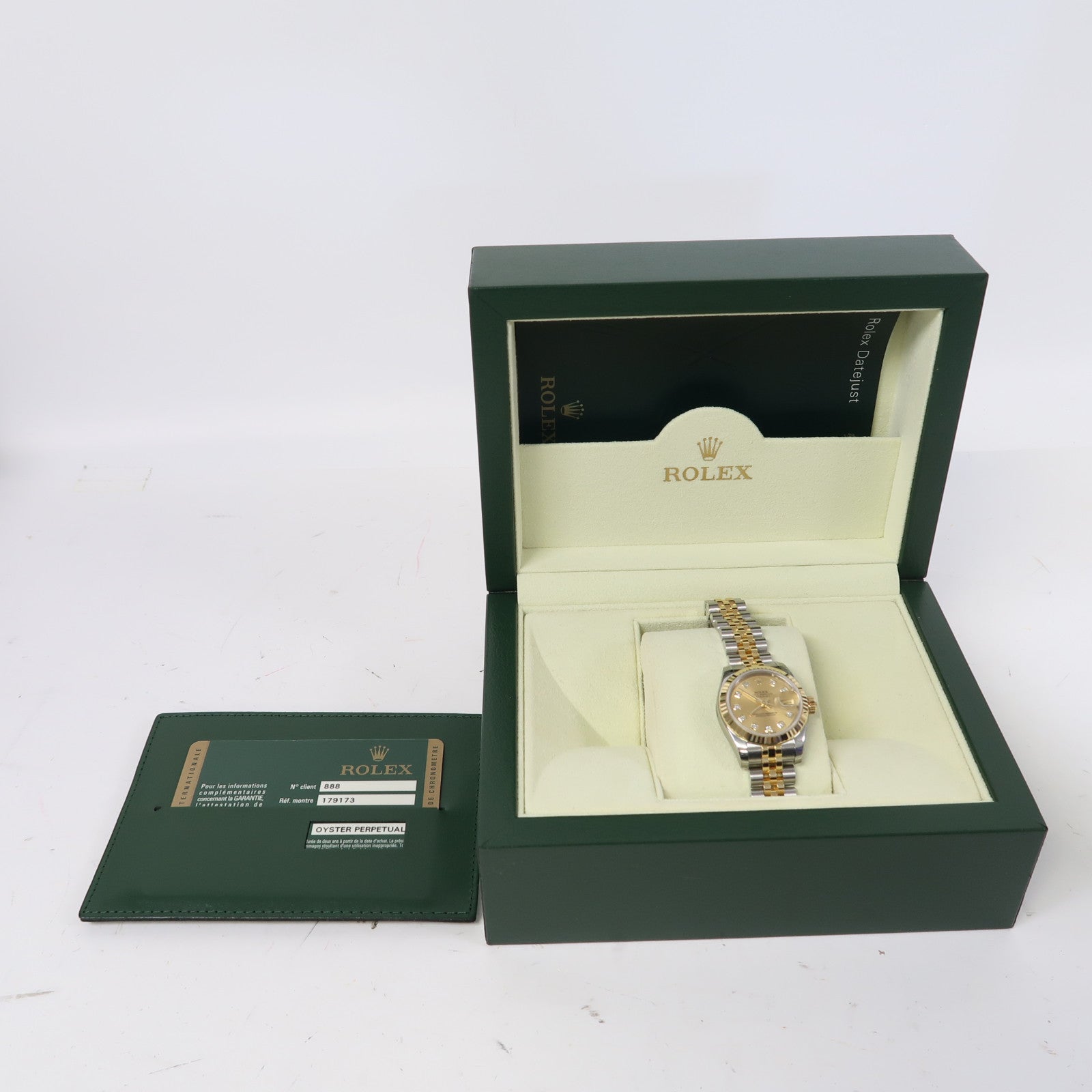 ROLEX DateJust 26mm不鏽鋼/18K黃金手錶自動機芯金色