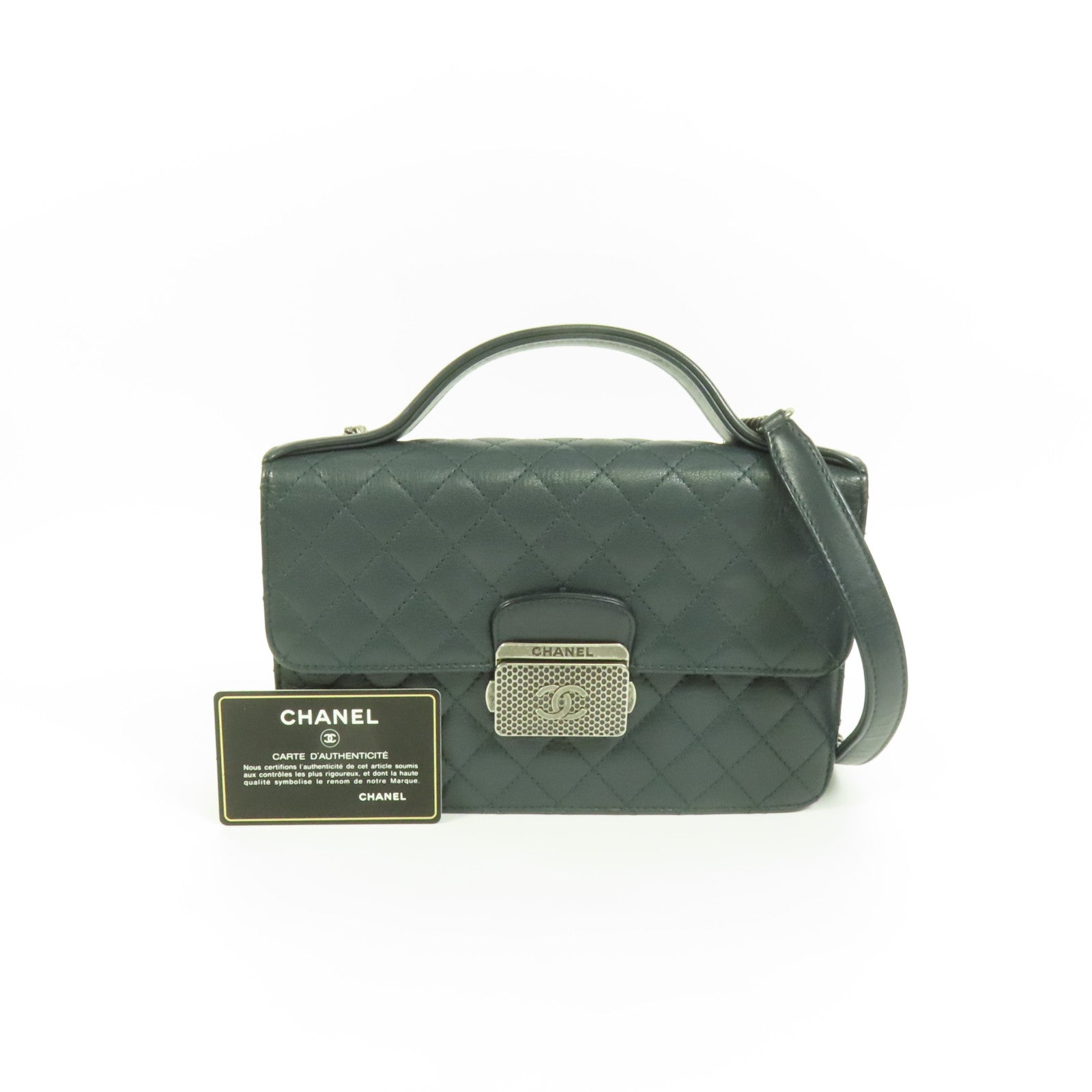 CHANEL 牛皮皮革Chain Shoulder Bag手挽肩背兩用袋