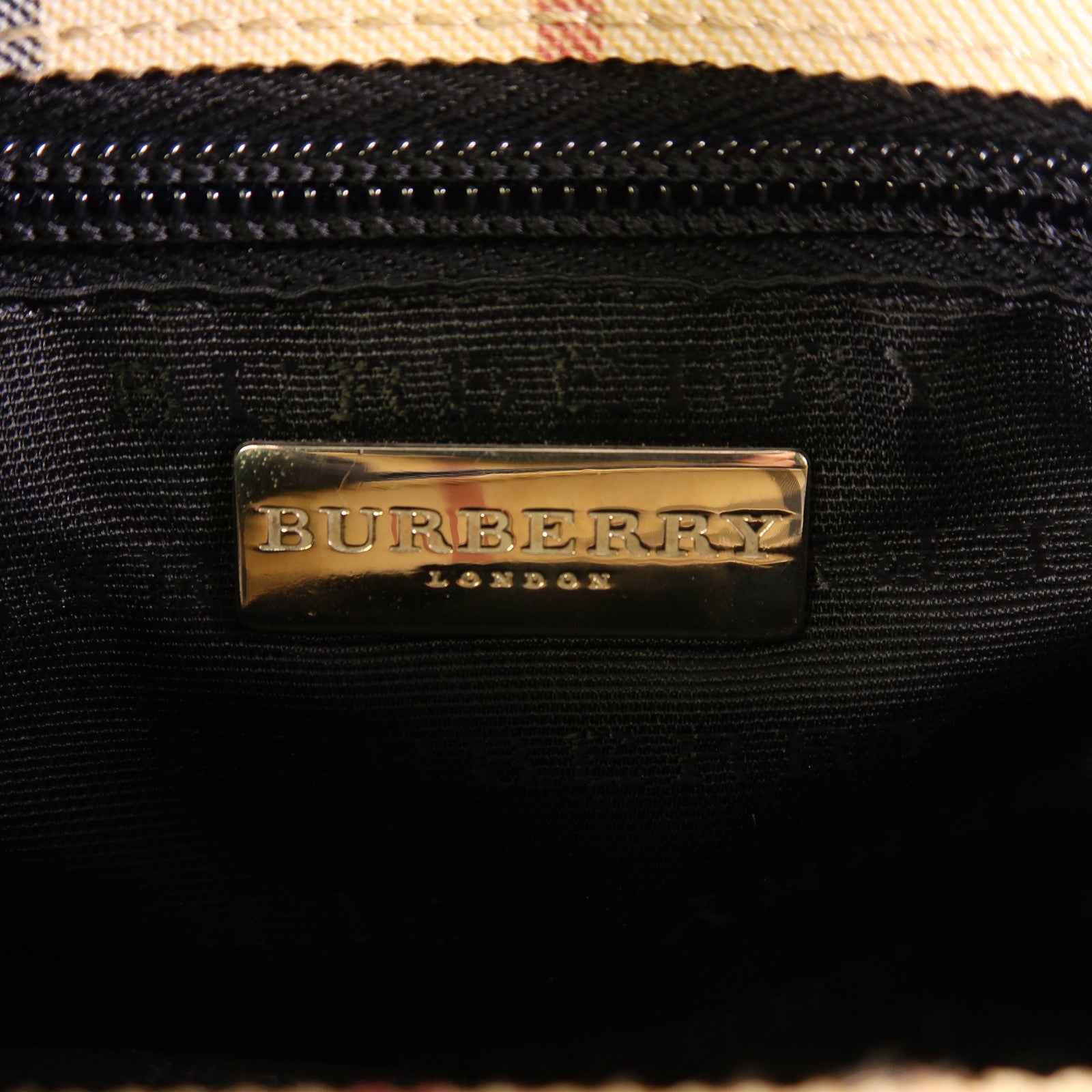 BURBERRY 帆布Hand Bag銀扣手挽袋
