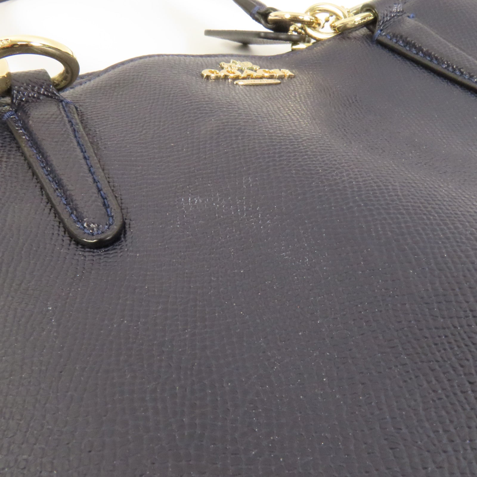 COACH 牛皮皮革2 Way Shoulder金扣手挽肩背兩用袋