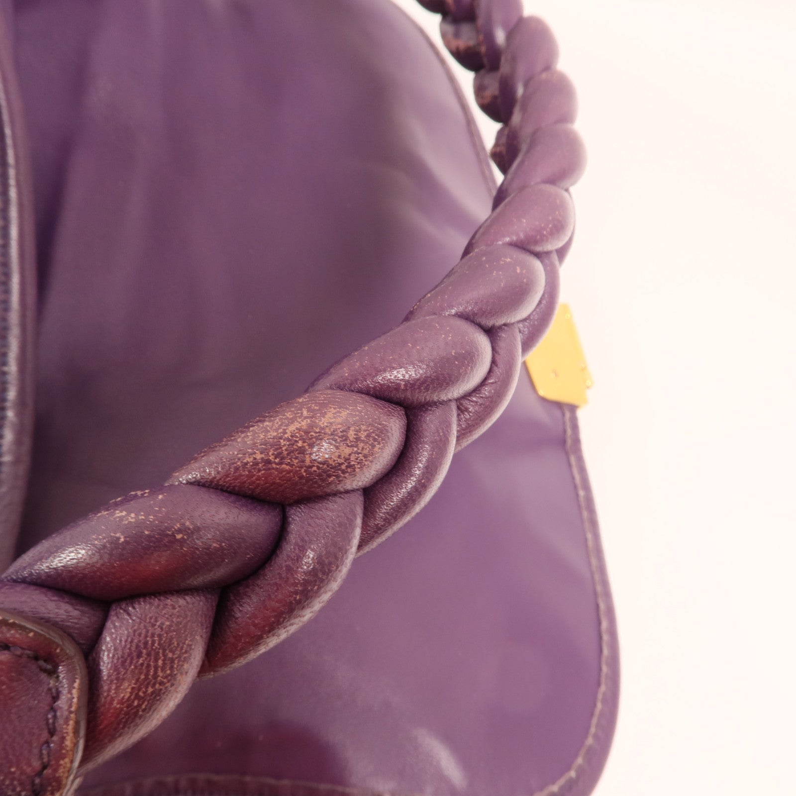 Miu Miu 羊皮皮革Shoulder Bag金扣手挽肩背兩用袋