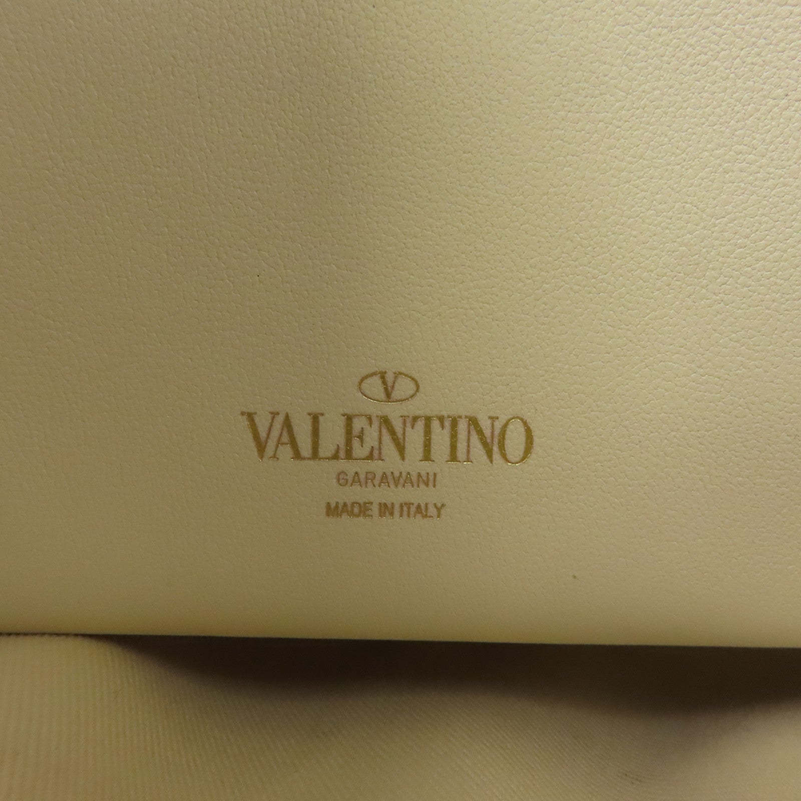 Valentino 牛皮皮革Shoulder Bag金扣手挽肩背兩用袋白色