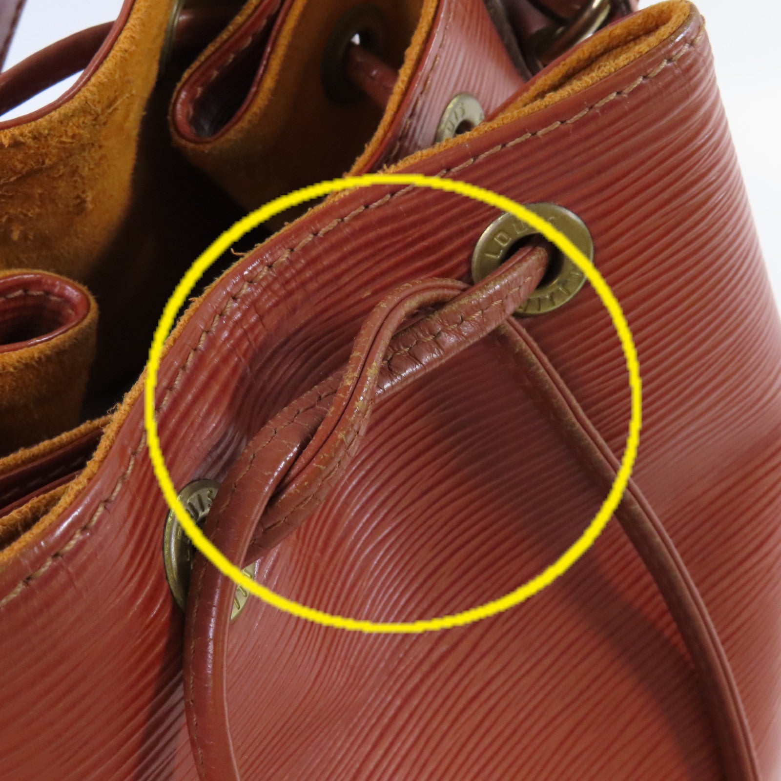 LOUIS VUITTON Epi Noe Shoulder Bag金扣肩背袋啡色