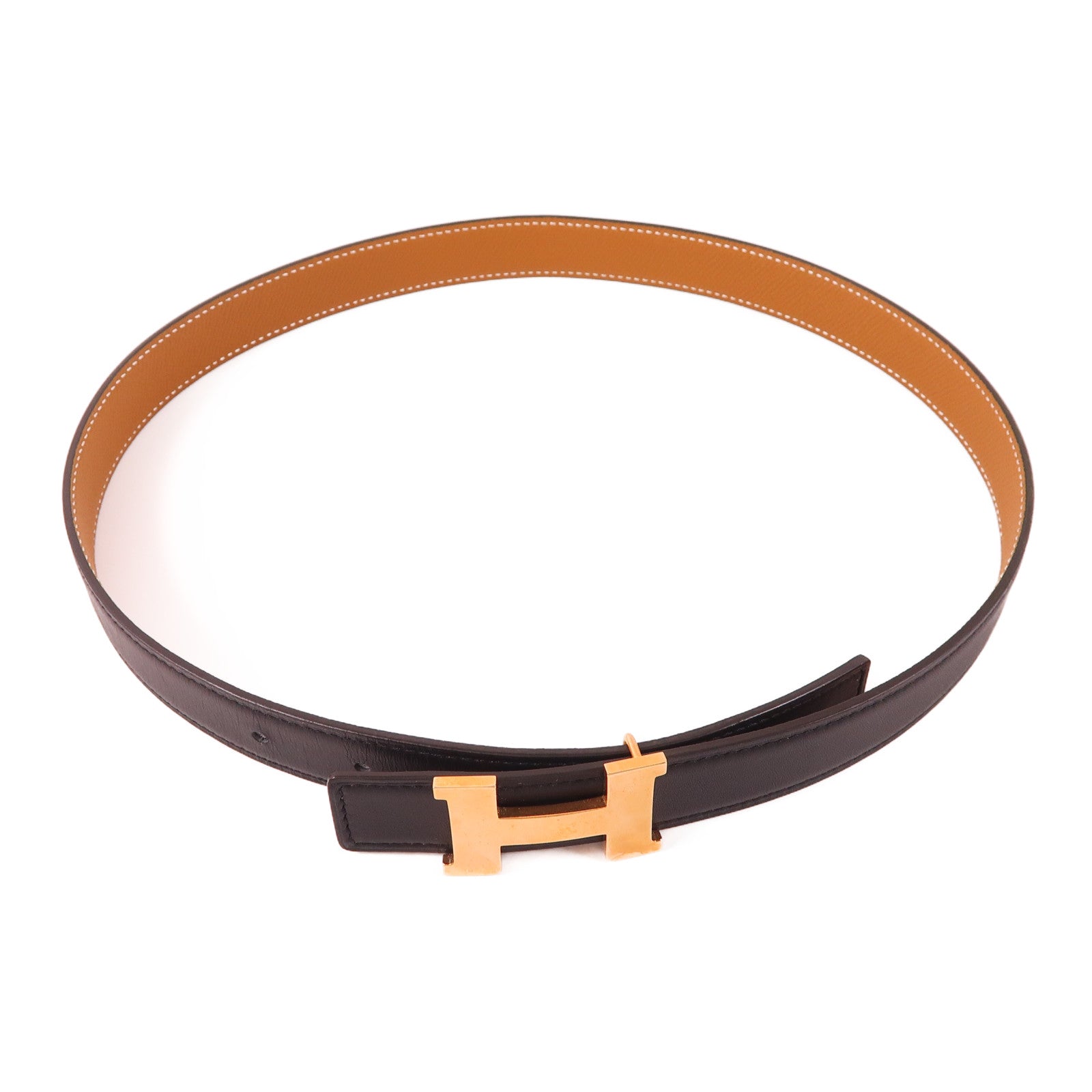 HERMES Epsom皮革Belt 70cm皮帶89 Noir