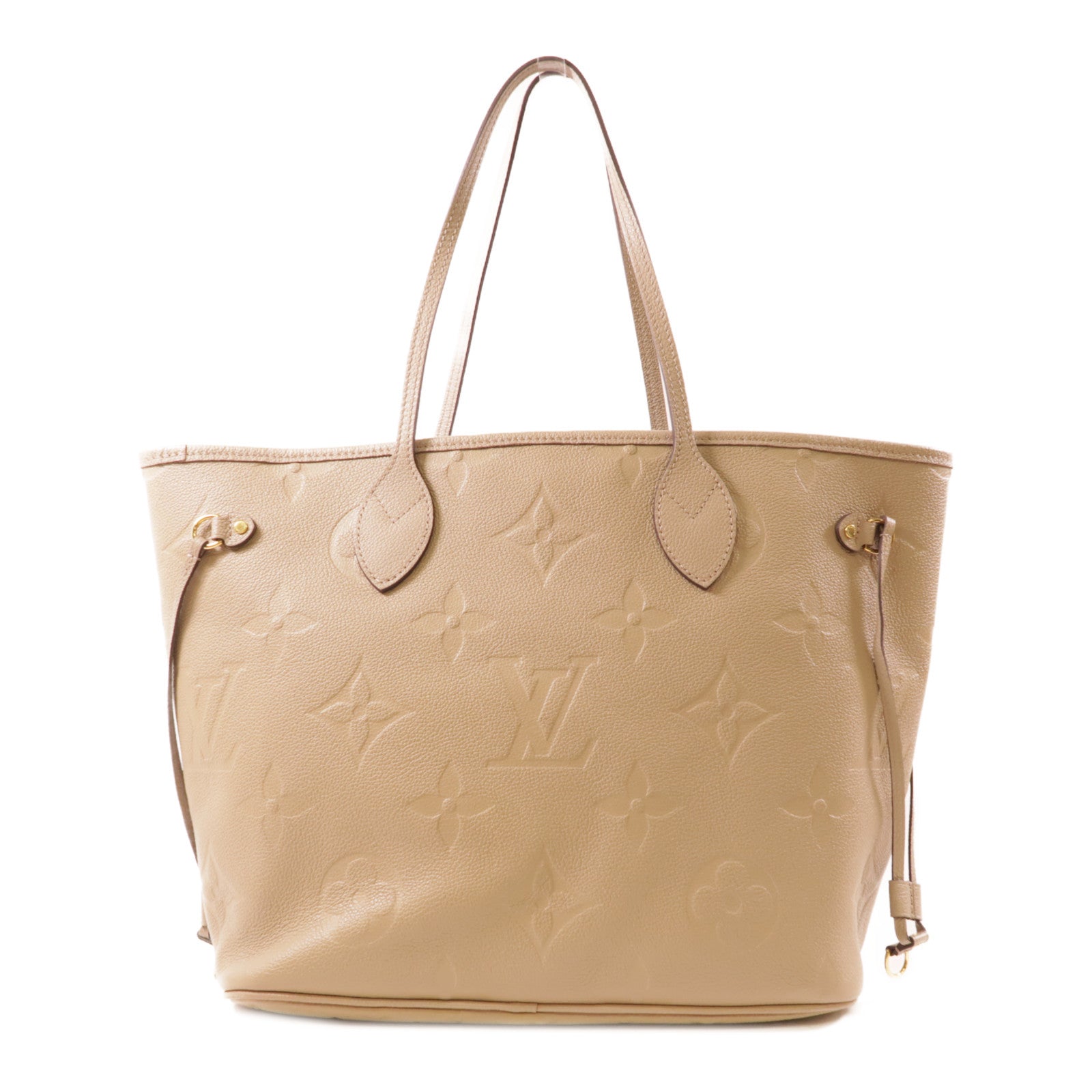 LOUIS VUITTON Monogram Empreinte Neverfull MM金扣肩背袋