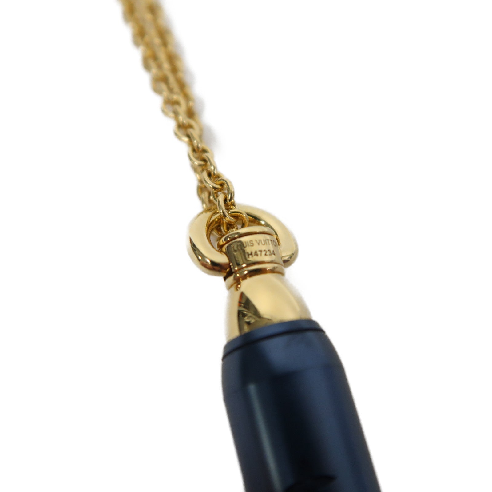 LOUIS VUITTON 【激減優惠】PVD鈦金屬/18K黃金Les Gastons Vuitton Designer吊飾藍色/金色