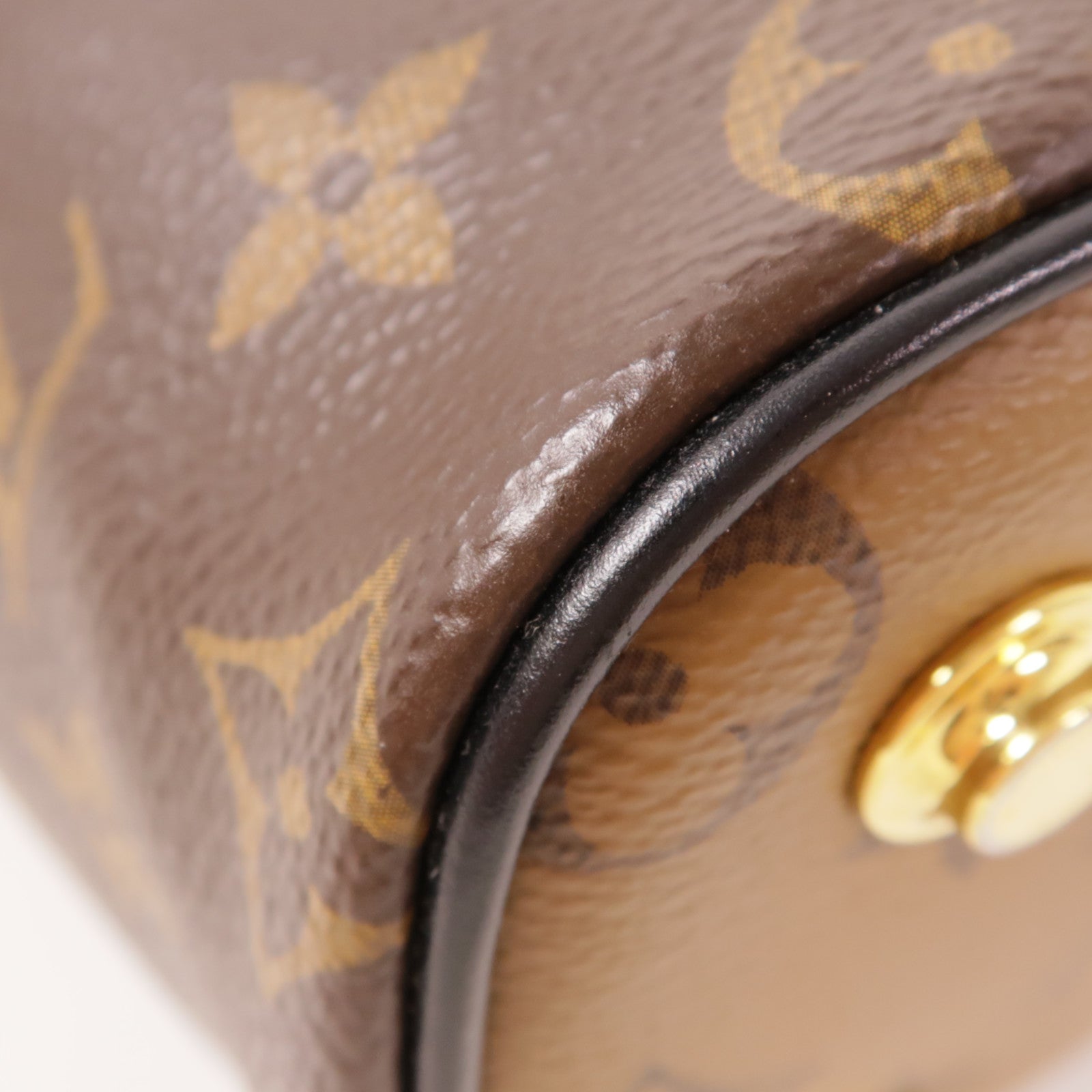 LOUIS VUITTON LV GHW Reverse Vanity PM 2 Way Shoulder Bag M45165 Monogram Brown