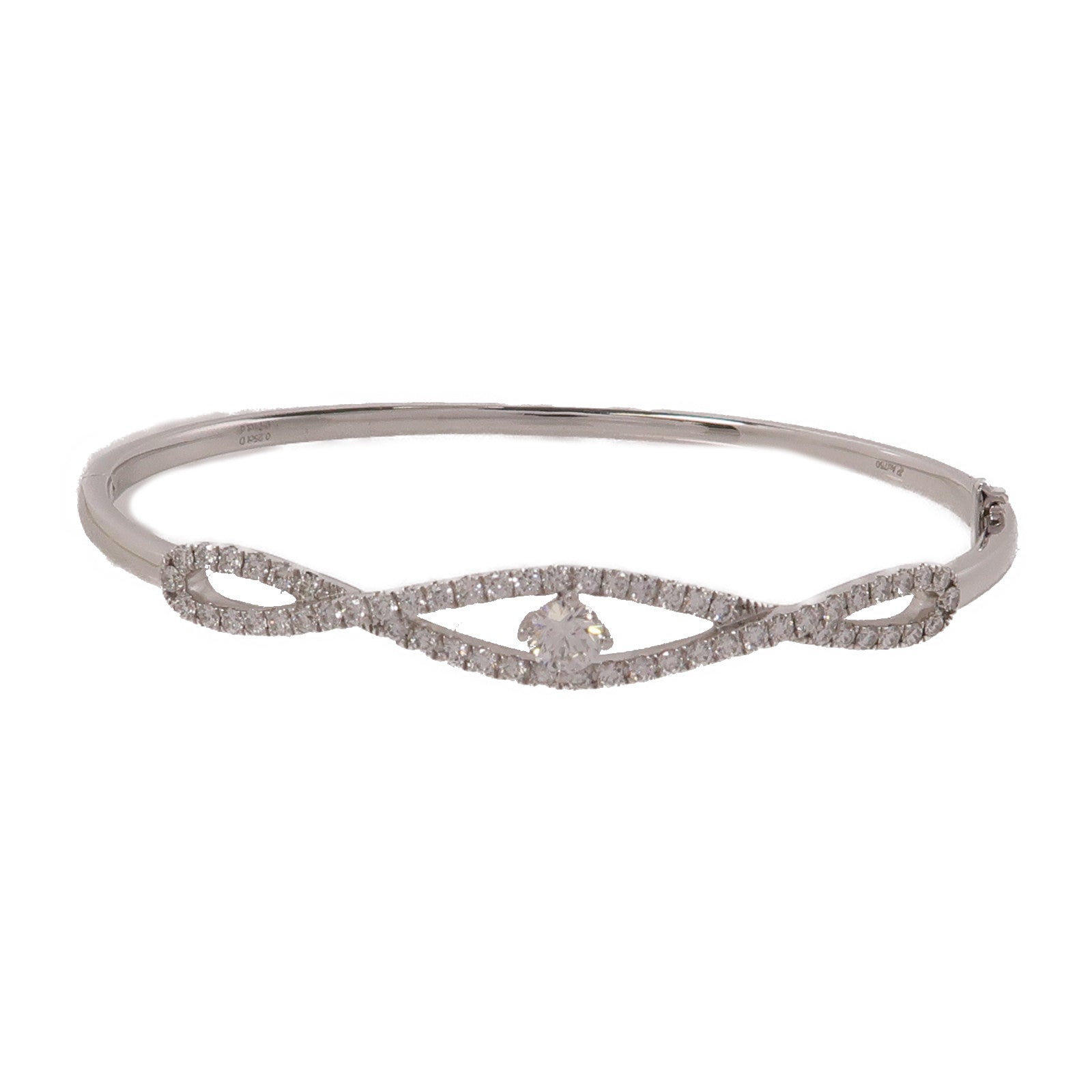 JEWELRY 18K白金Diamond Bracelet 0.71ct/0.25ct鑽石手鐲
