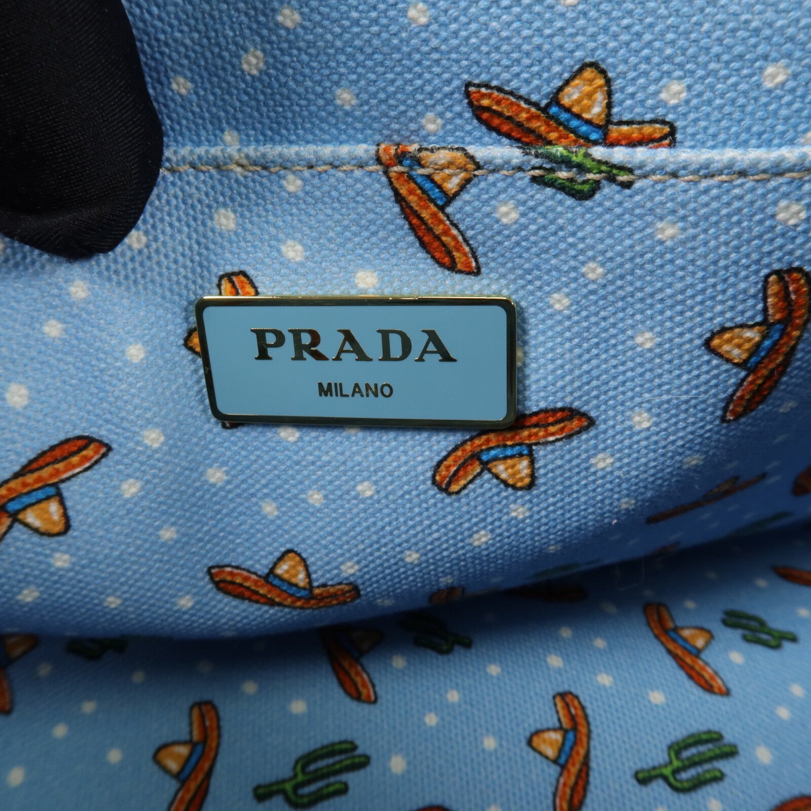 PRADA 帆布Canapa手挽肩背兩用袋