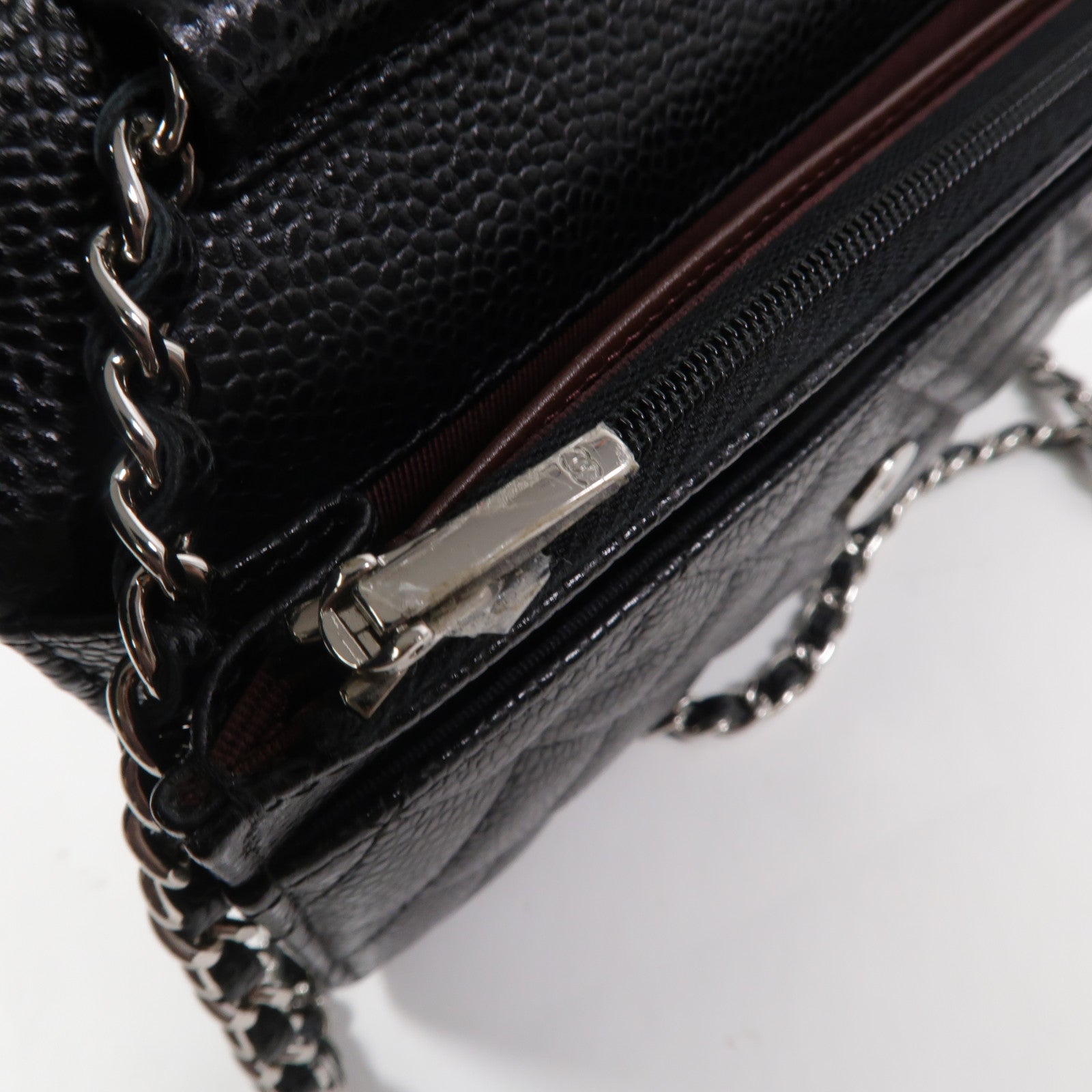 CHANEL 牛皮皮革Wallet On Chain鏈帶肩背袋