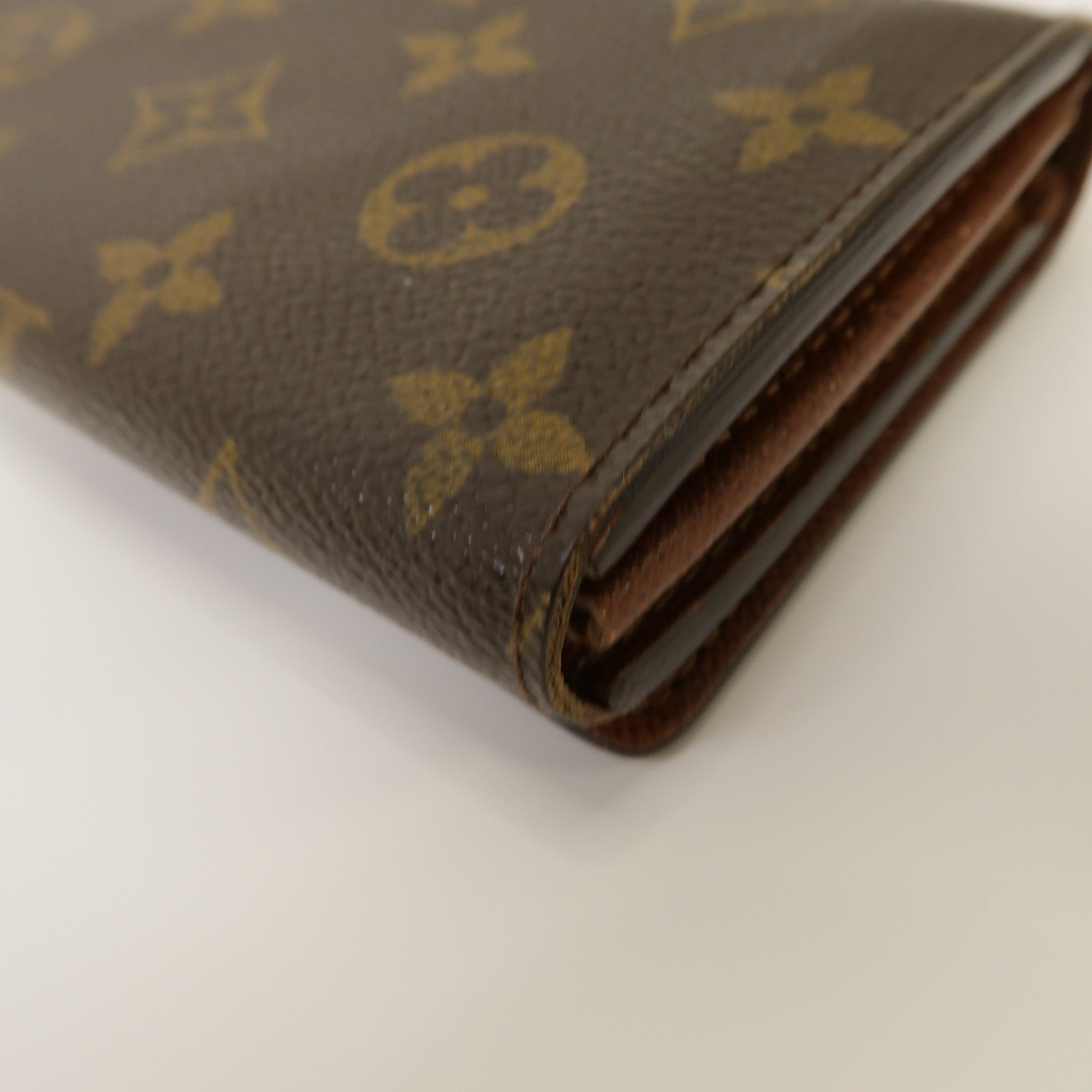 LOUIS VUITTON 【激減優惠】Monogram Wallet金扣錢包啡色