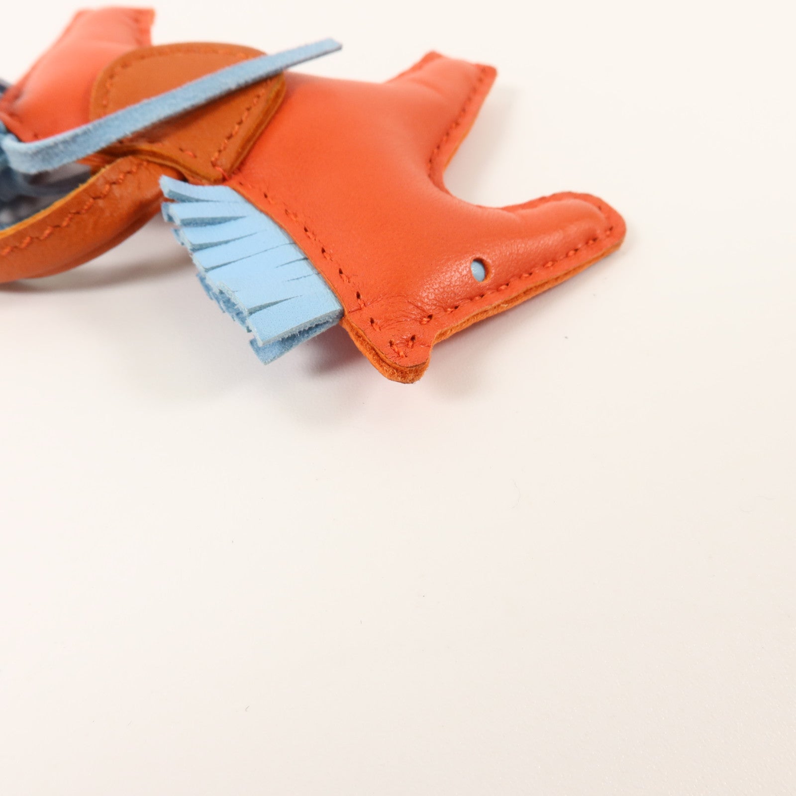 HERMES Milo皮革Rodeo PM掛飾Capucine/Celeste/Cornaline