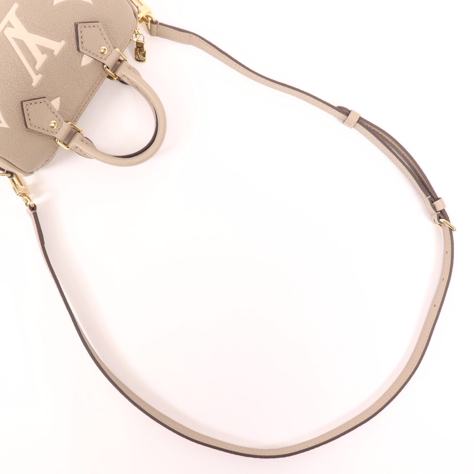 LOUIS VUITTON Monogram Empreinte Nano Speedy金扣手挽肩背兩用袋