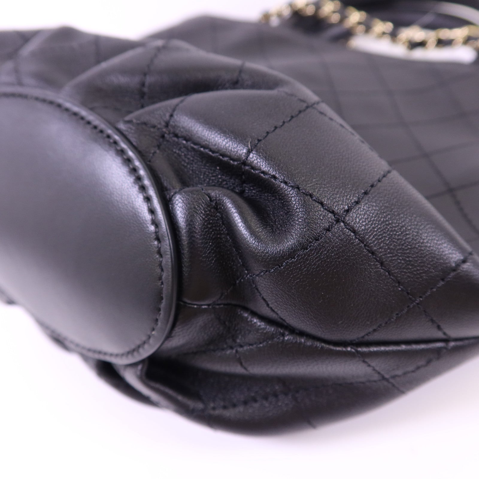 CHANEL 牛皮皮革2 Way Shoulder Bag金扣手挽肩背兩用袋