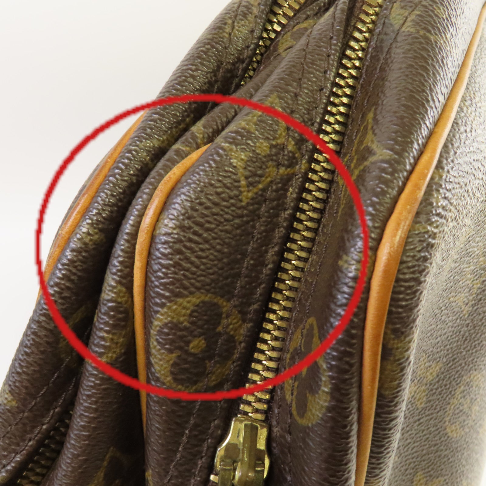 LOUIS VUITTON 【激減優惠】Monogram Reporter GM Shoulder Bag肩背袋啡色