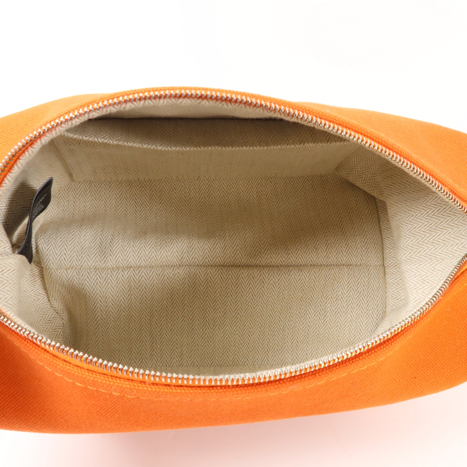 HERMES 帆布Bride A Brac PM手挽袋Orange