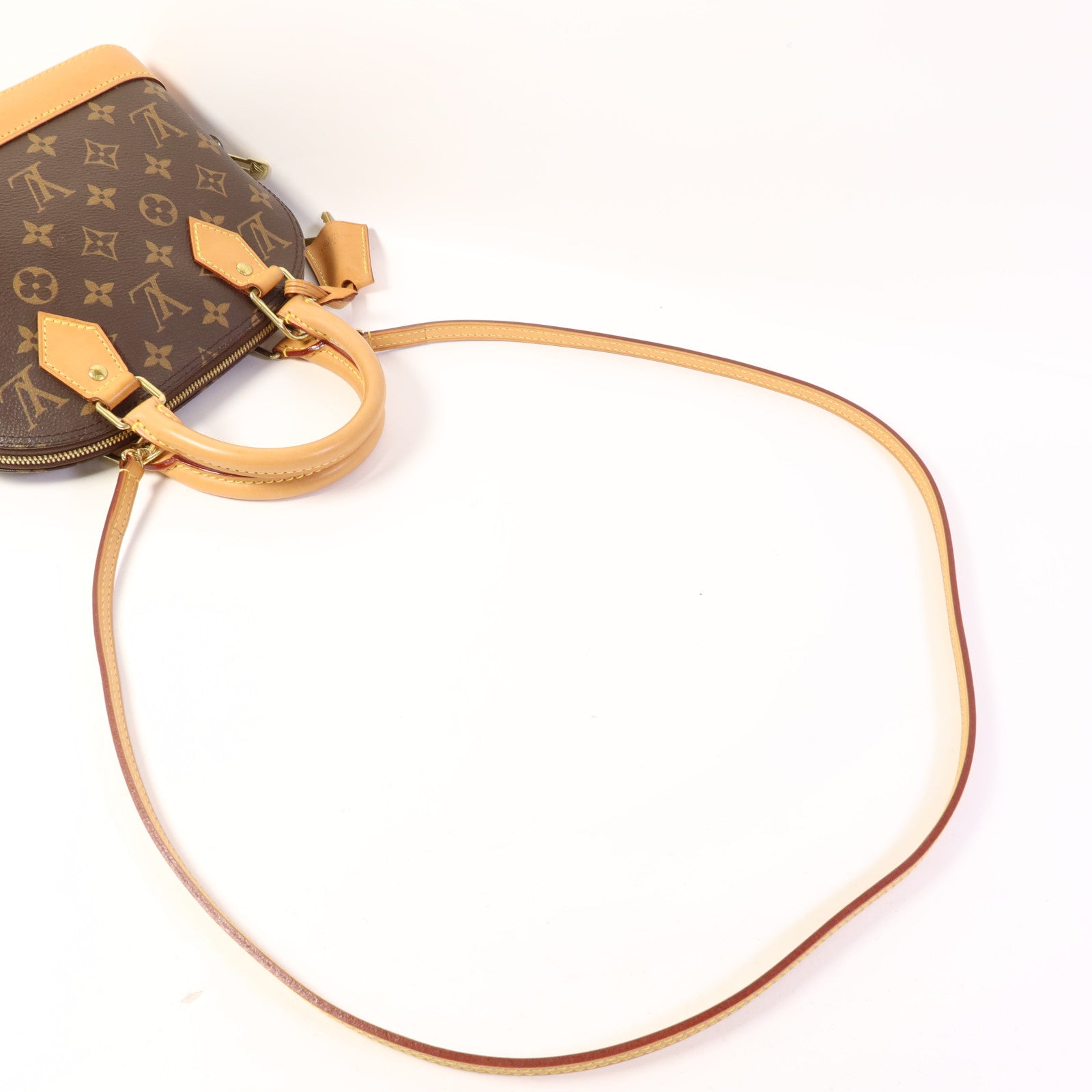 LOUIS VUITTON Monogram Alma BB金扣手挽肩背兩用袋