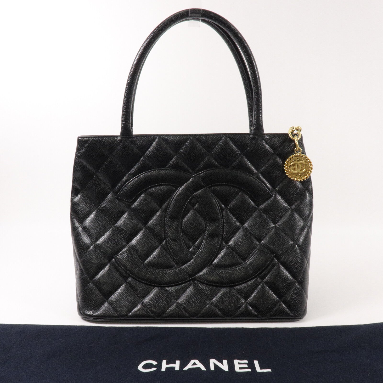 CHANEL 牛皮皮革Medallion Tote手挽袋