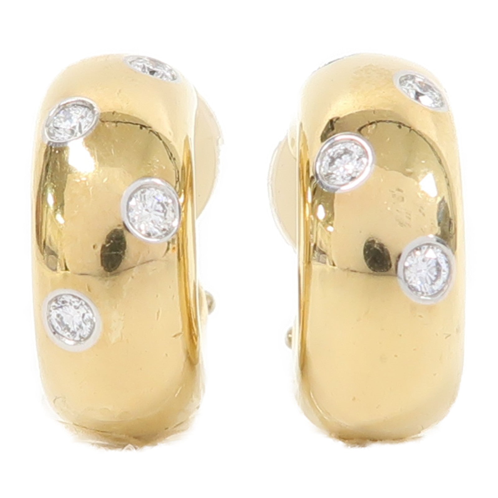 TIFFANY＆CO 18K金/Pt950鉑金Elsa Peretti Earrings耳環