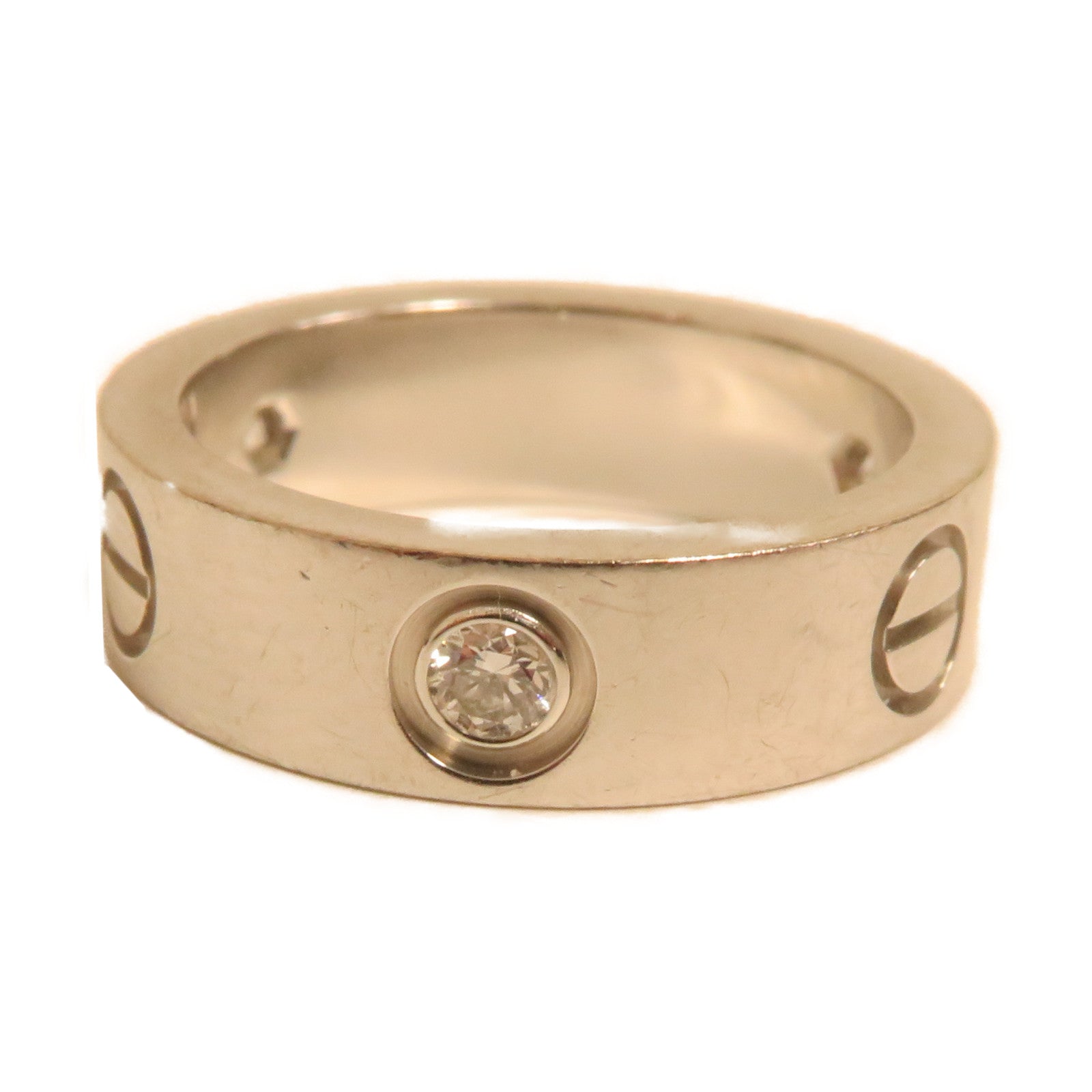 CARTIER 【激減優惠】18K白金Love Ring 9.1g戒指Cartier#52/US#6