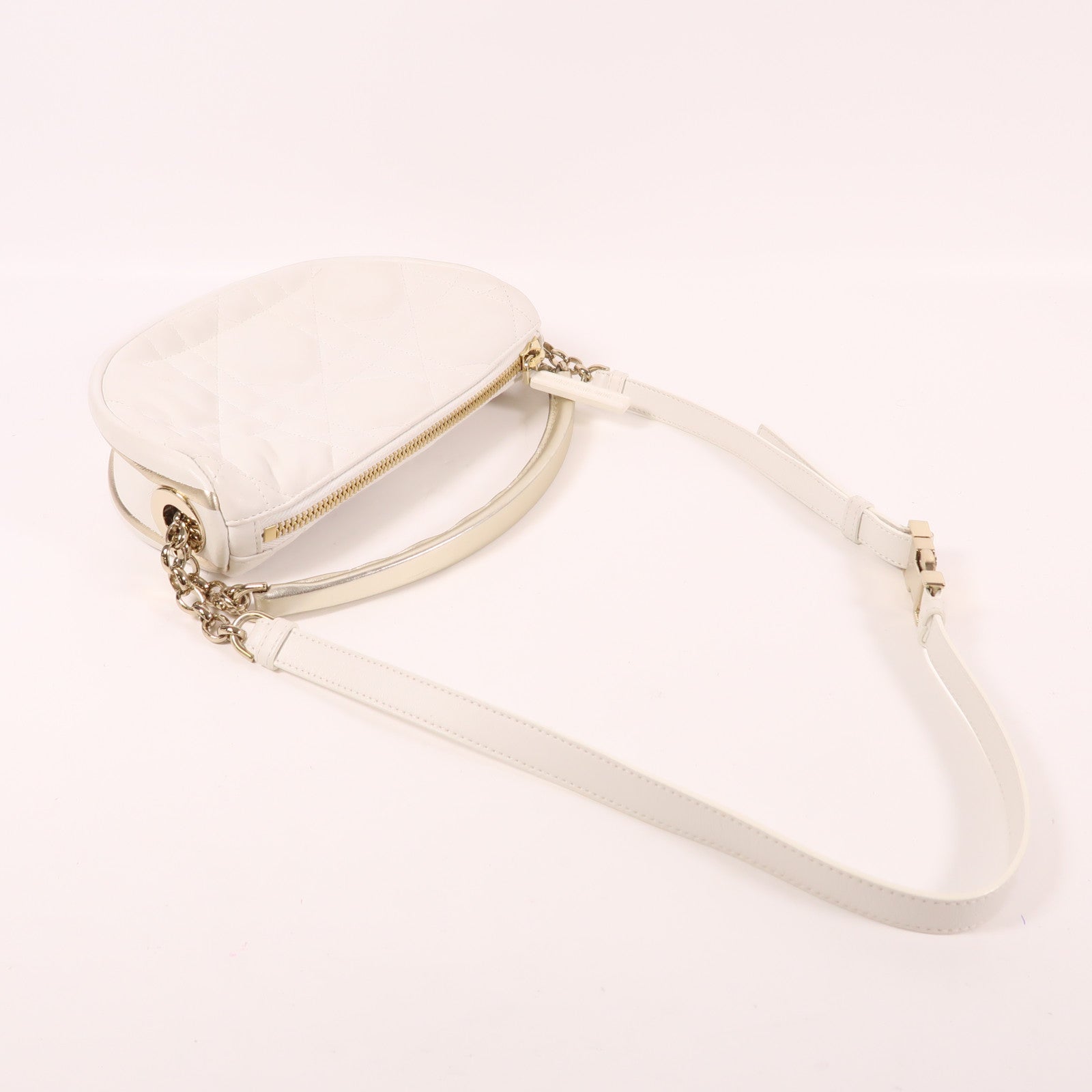 Dior 羊皮皮革2 Way Shoulder金扣手挽肩背兩用袋