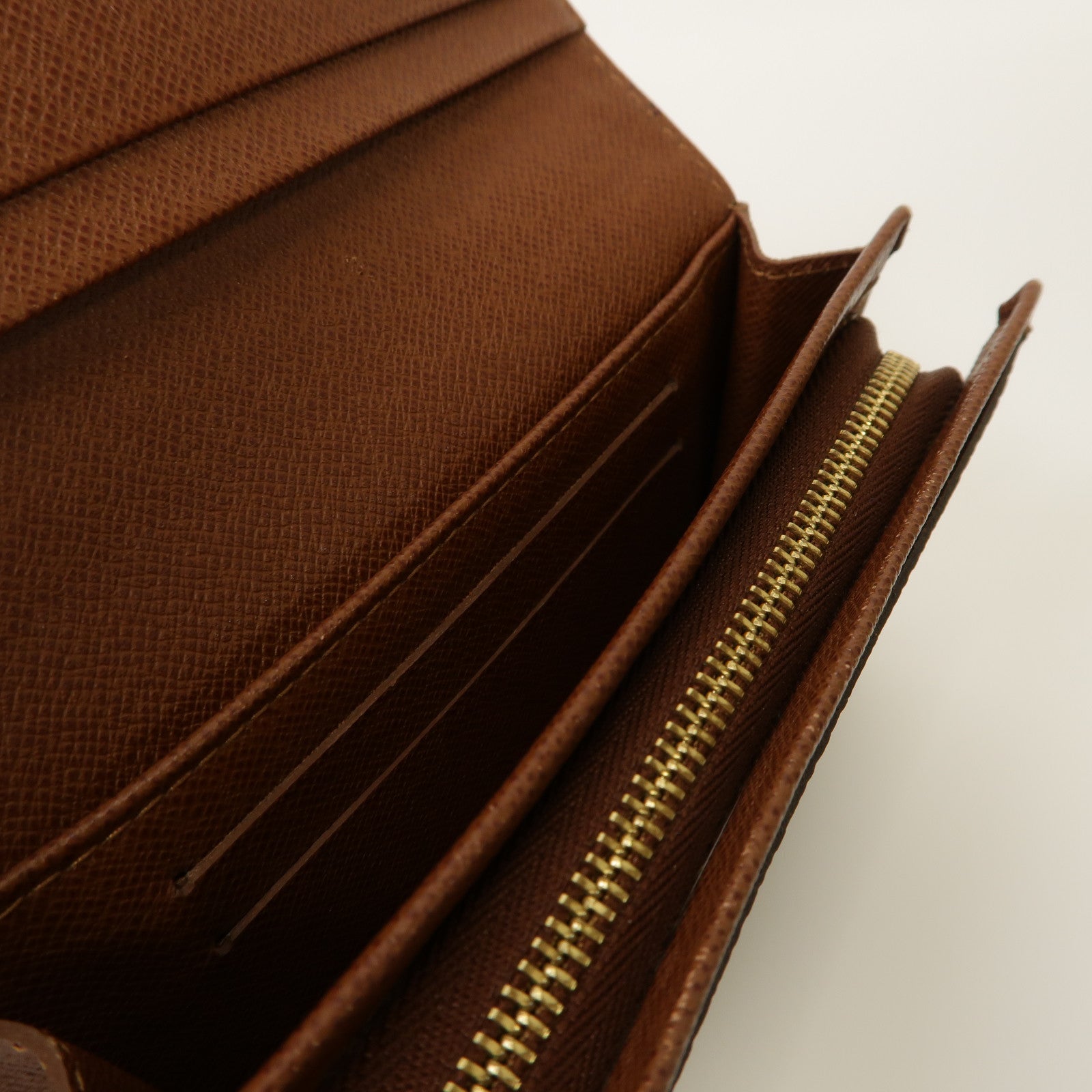 LOUIS VUITTON 【激減優惠】Monogram Wallet金扣錢包啡色