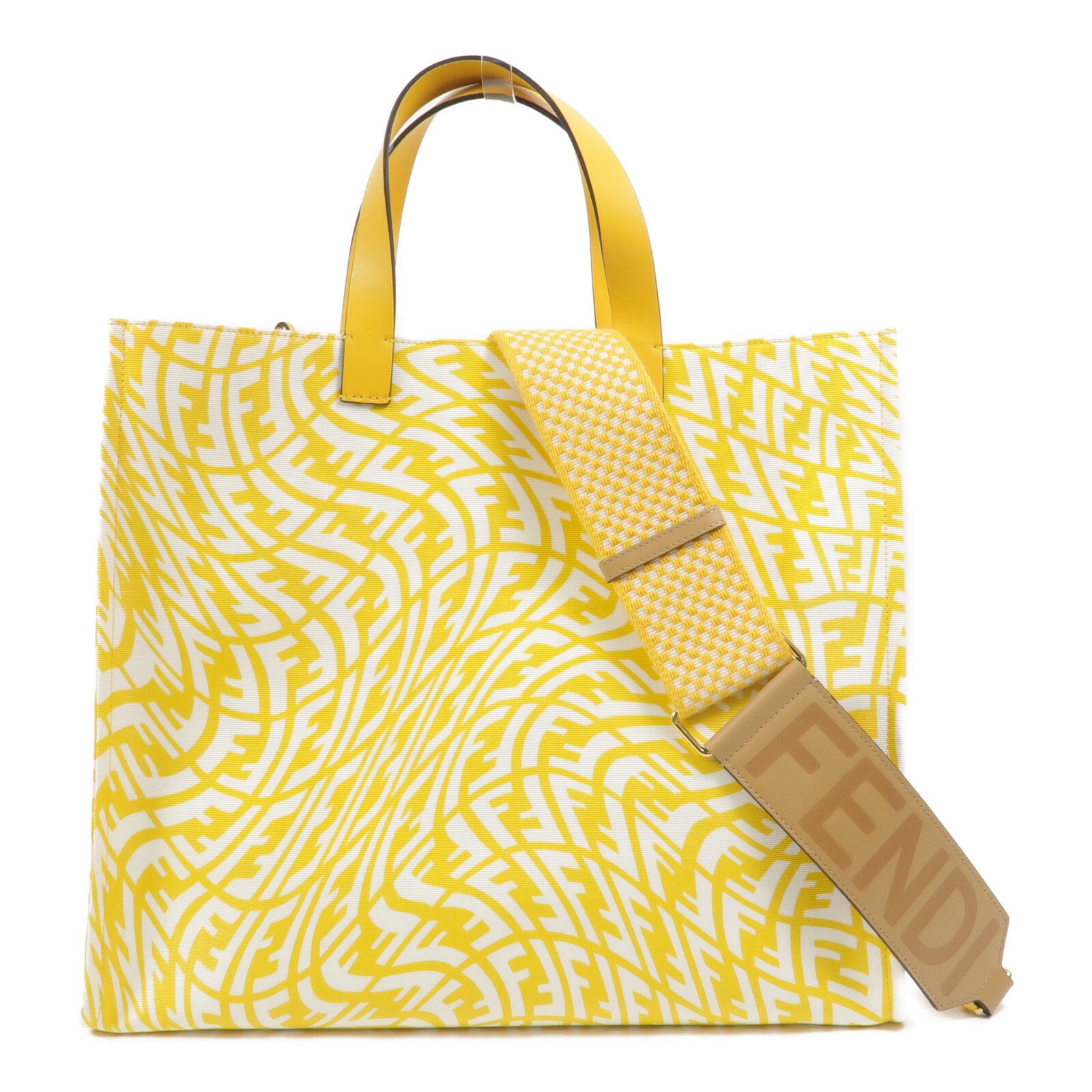 FENDI 帆布FF Vertigo Tote手挽肩背兩用袋
