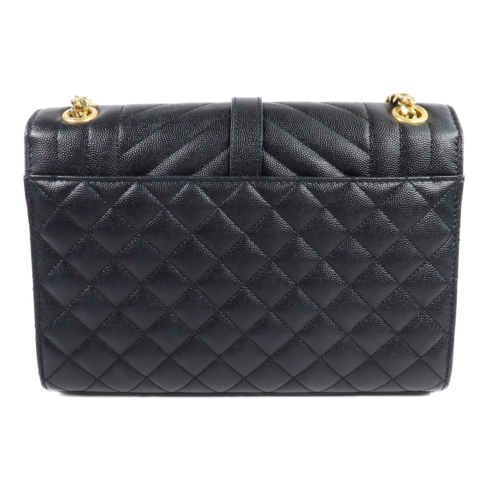 SAINT LAURENT 牛皮皮革Envelope Medium鏈帶肩背袋