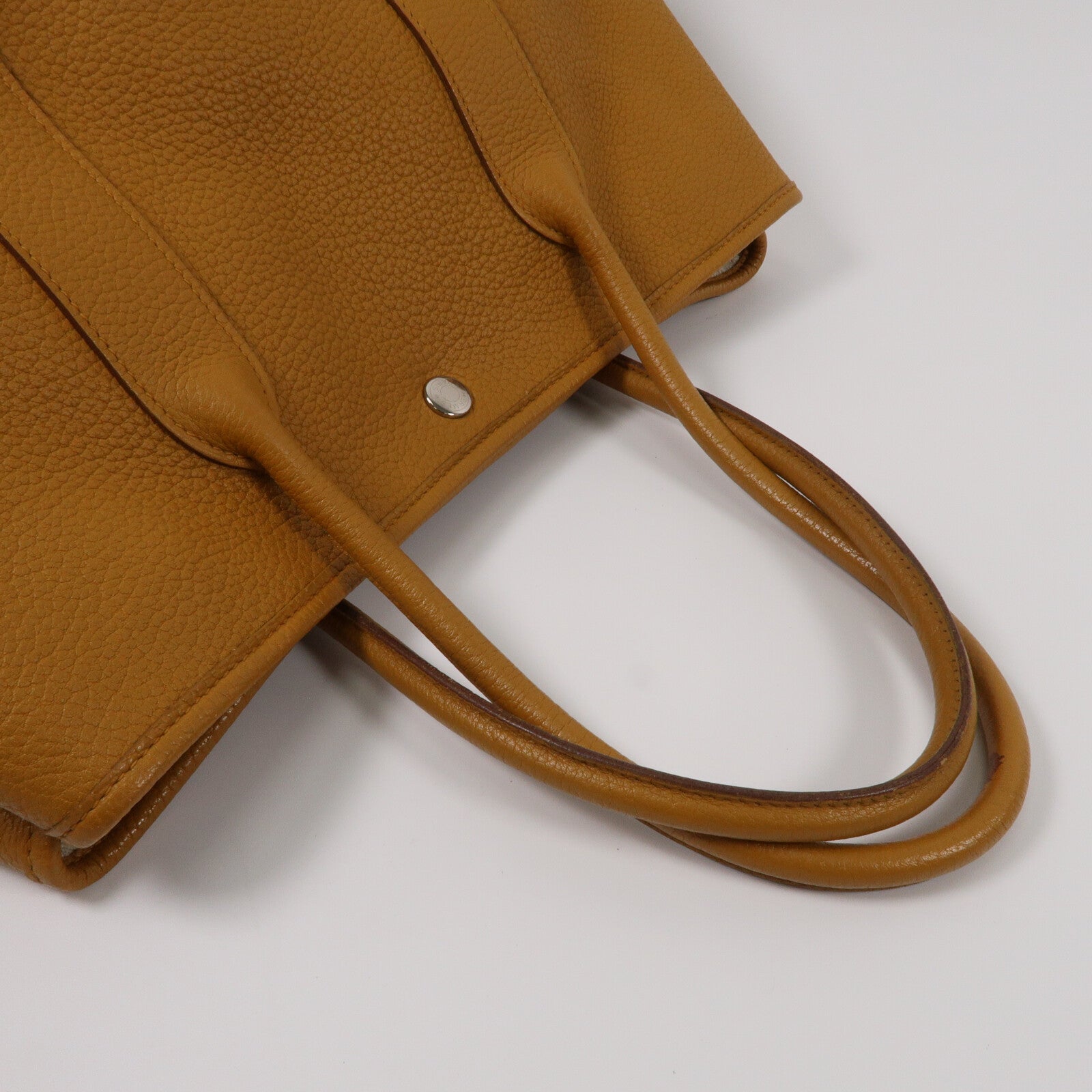 HERMES Negonda皮革Garden Party PM手挽袋Sesame