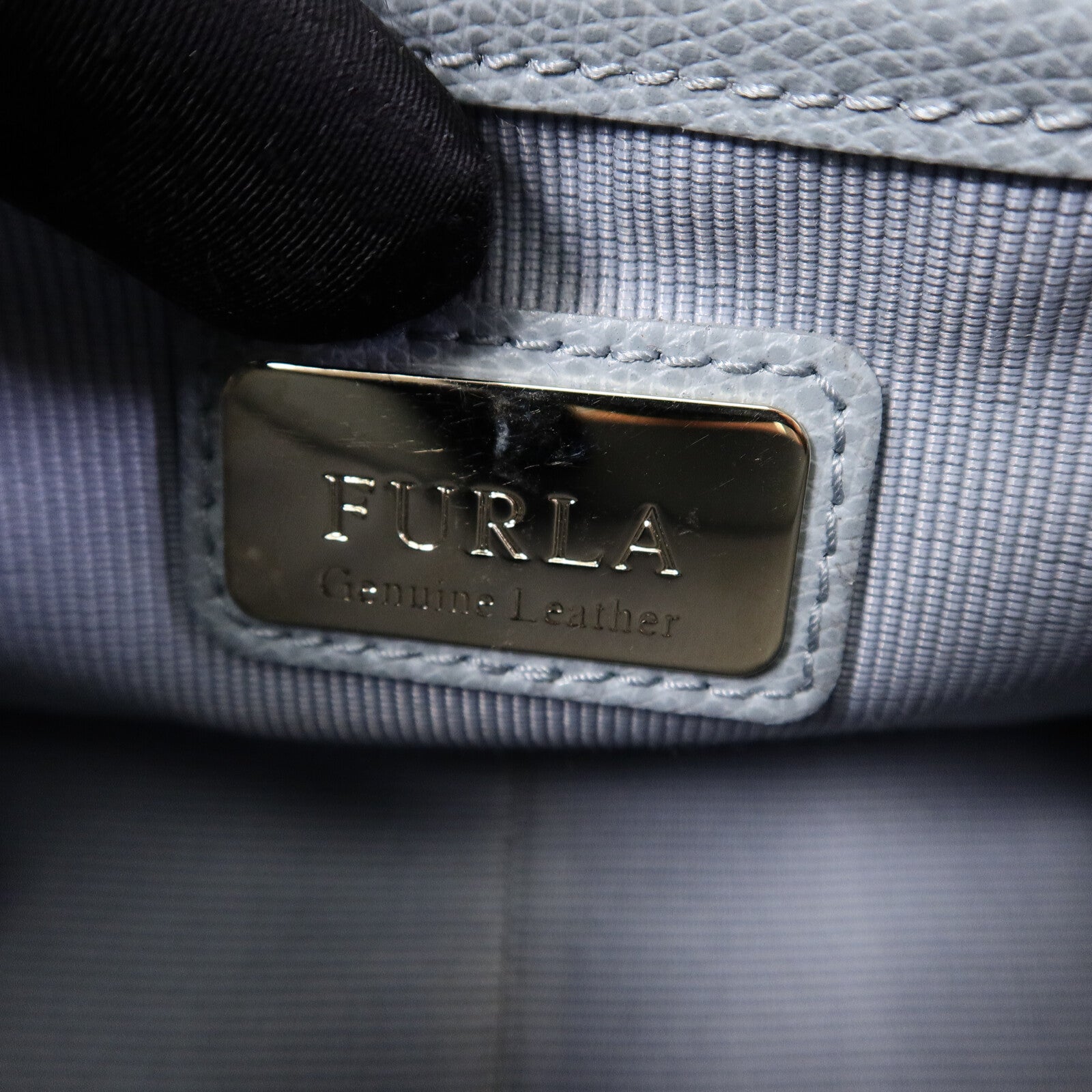 Furla 牛皮皮革Chain Shoulder鏈帶肩背袋