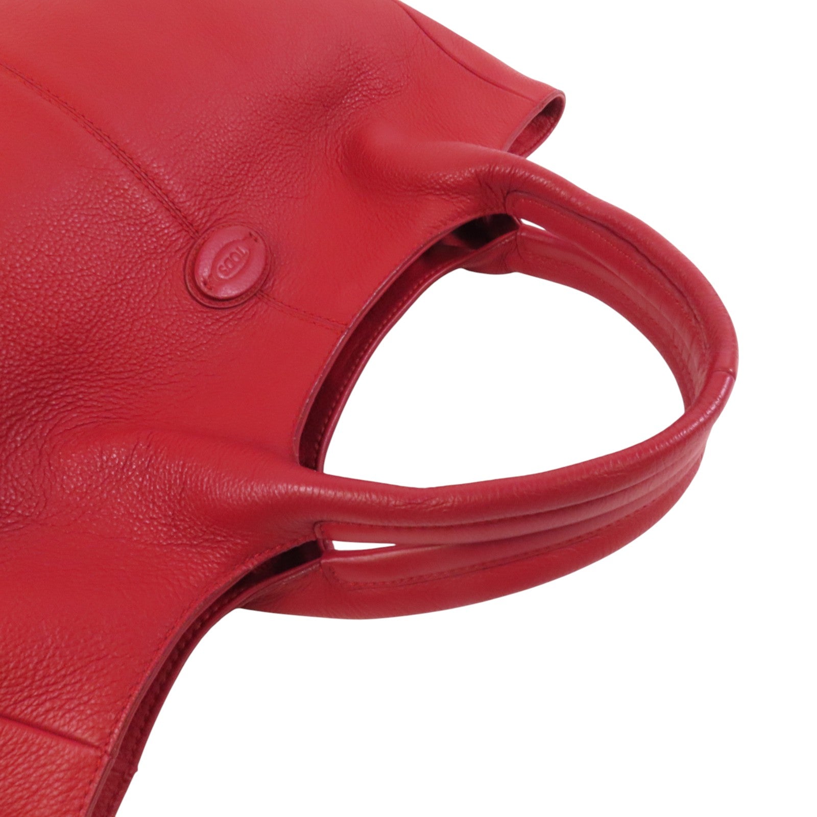 TOD'S 牛皮皮革Shoulder Bag銀扣肩背袋