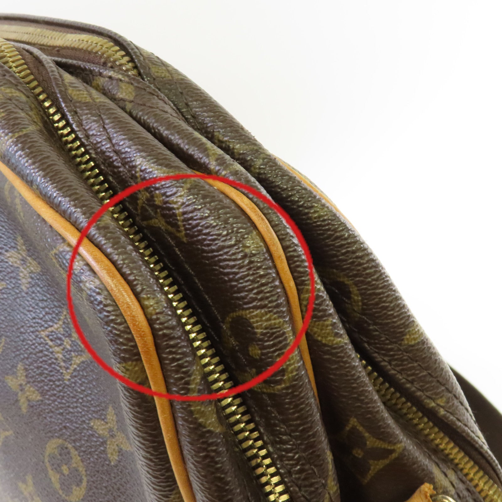 LOUIS VUITTON 【激減優惠】Monogram Reporter GM Shoulder Bag肩背袋啡色