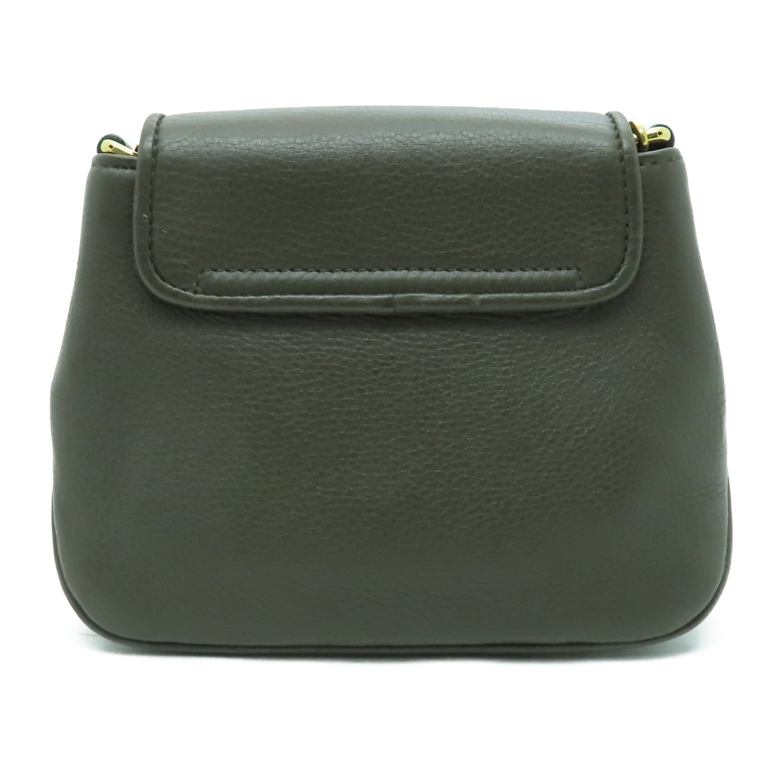 GUCCI 【激減優惠】牛皮皮革Chain Shoulder Bag金扣鏈帶肩背袋卡其色