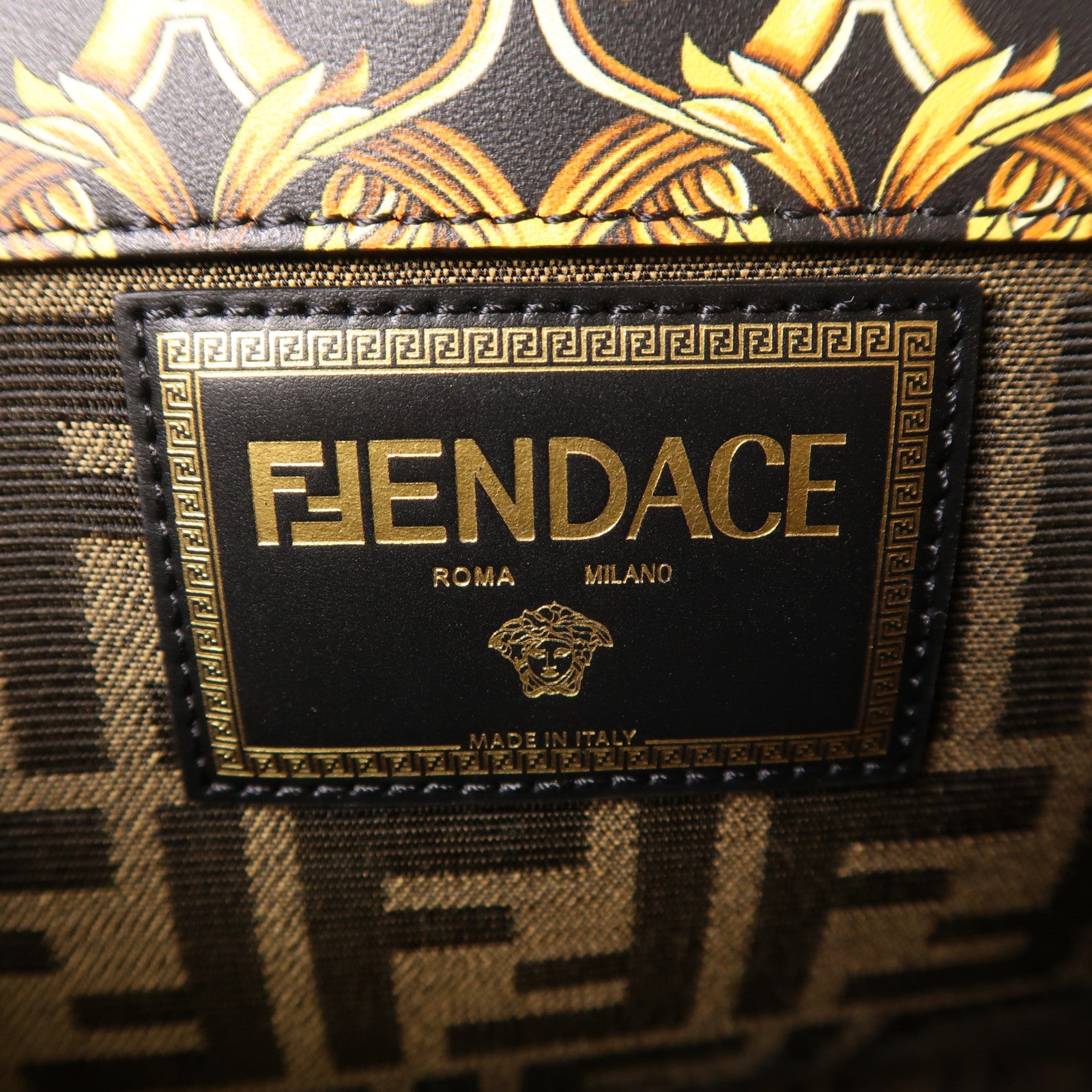 FENDI 皮革Sunshine Tote Bag金扣手挽肩背兩用袋