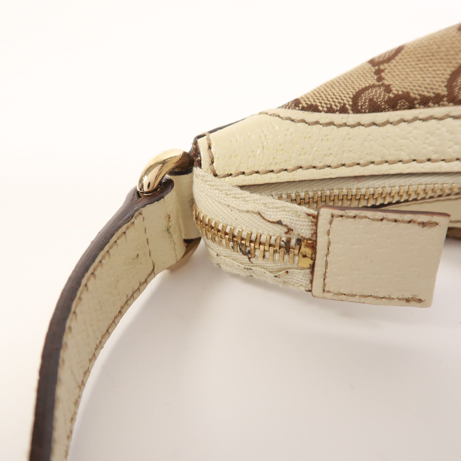 GUCCI 帆布Shoulder Bag金扣肩背袋