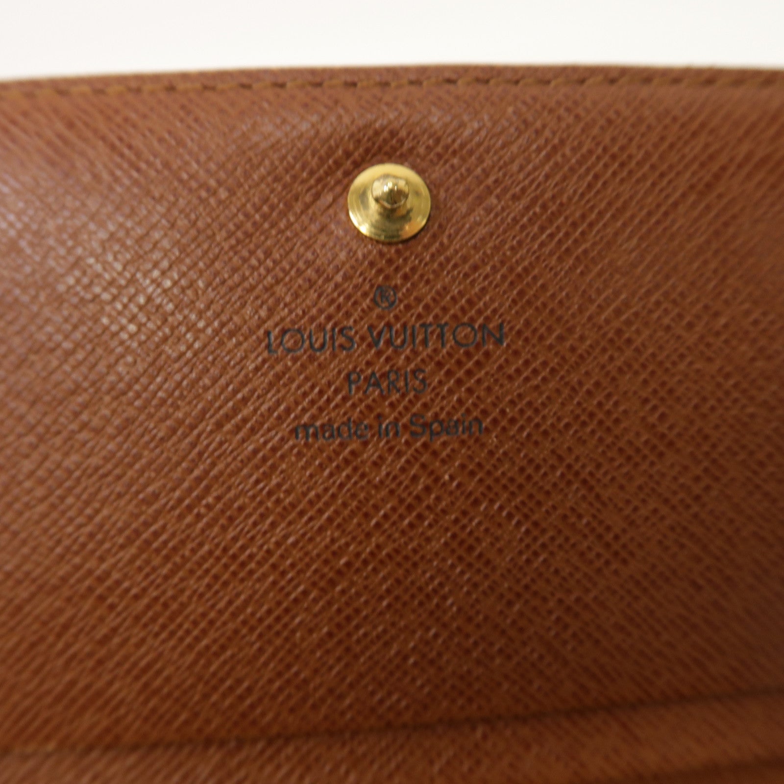 LOUIS VUITTON 【激減優惠】Monogram Wallet金扣錢包啡色