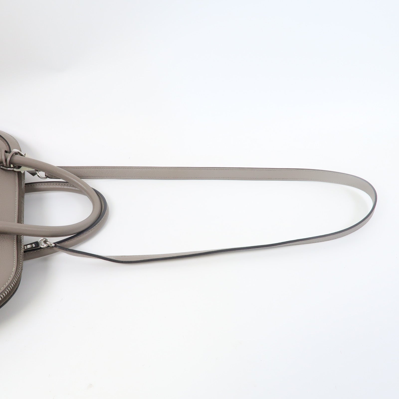HERMES 【激減優惠】Evercolor皮革Bolide 1923 30銀扣手挽袋Gris Asphalte灰色
