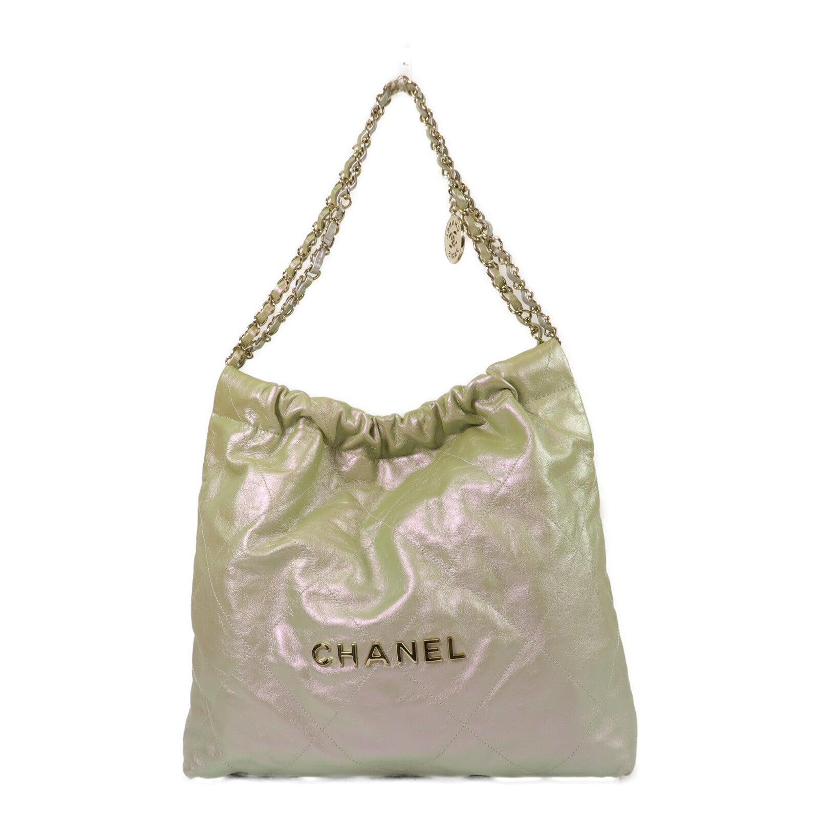 CHANEL 牛皮皮革Chanel 22 Medium鏈帶肩背袋