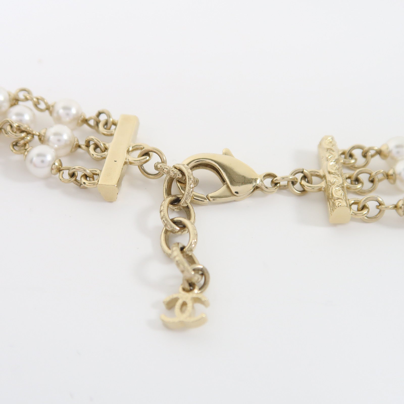 CHANEL 金屬Necklace項鍊金色/紅色/藍色