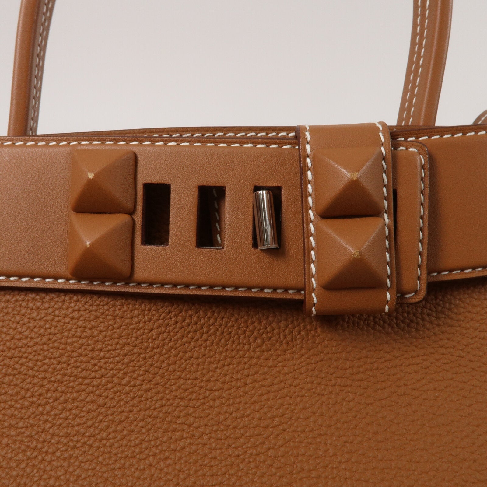 HERMES Swift/Togo皮革Sac Medor手挽肩背兩用袋Gold