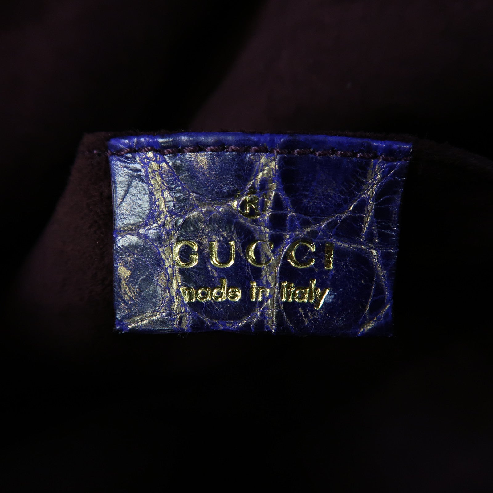 GUCCI 【激減優惠】皮革Chain Shoulder金扣鏈帶肩背袋藍色