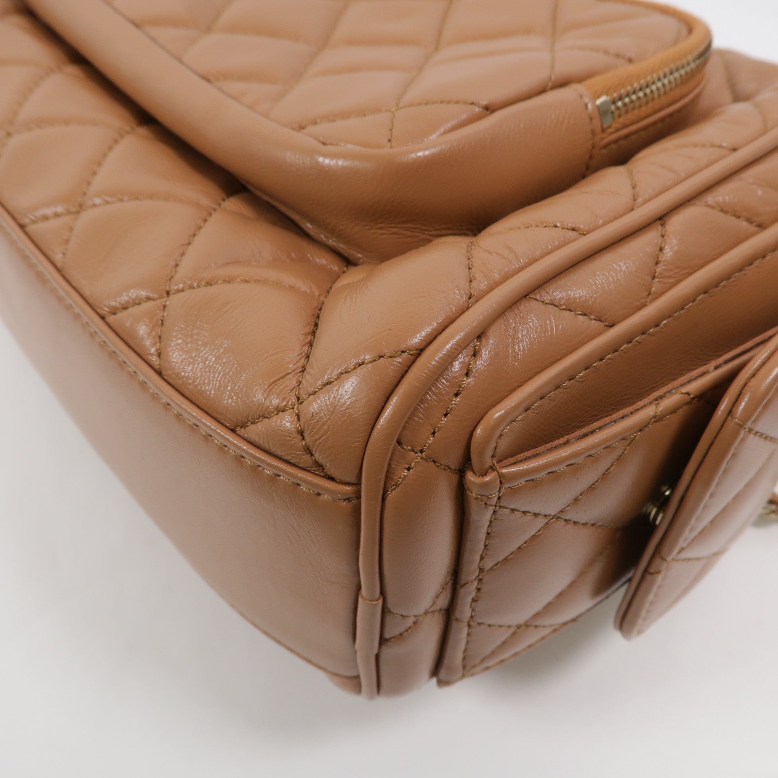 CHANEL 羊皮皮革24K Camera Bag鏈帶肩背袋