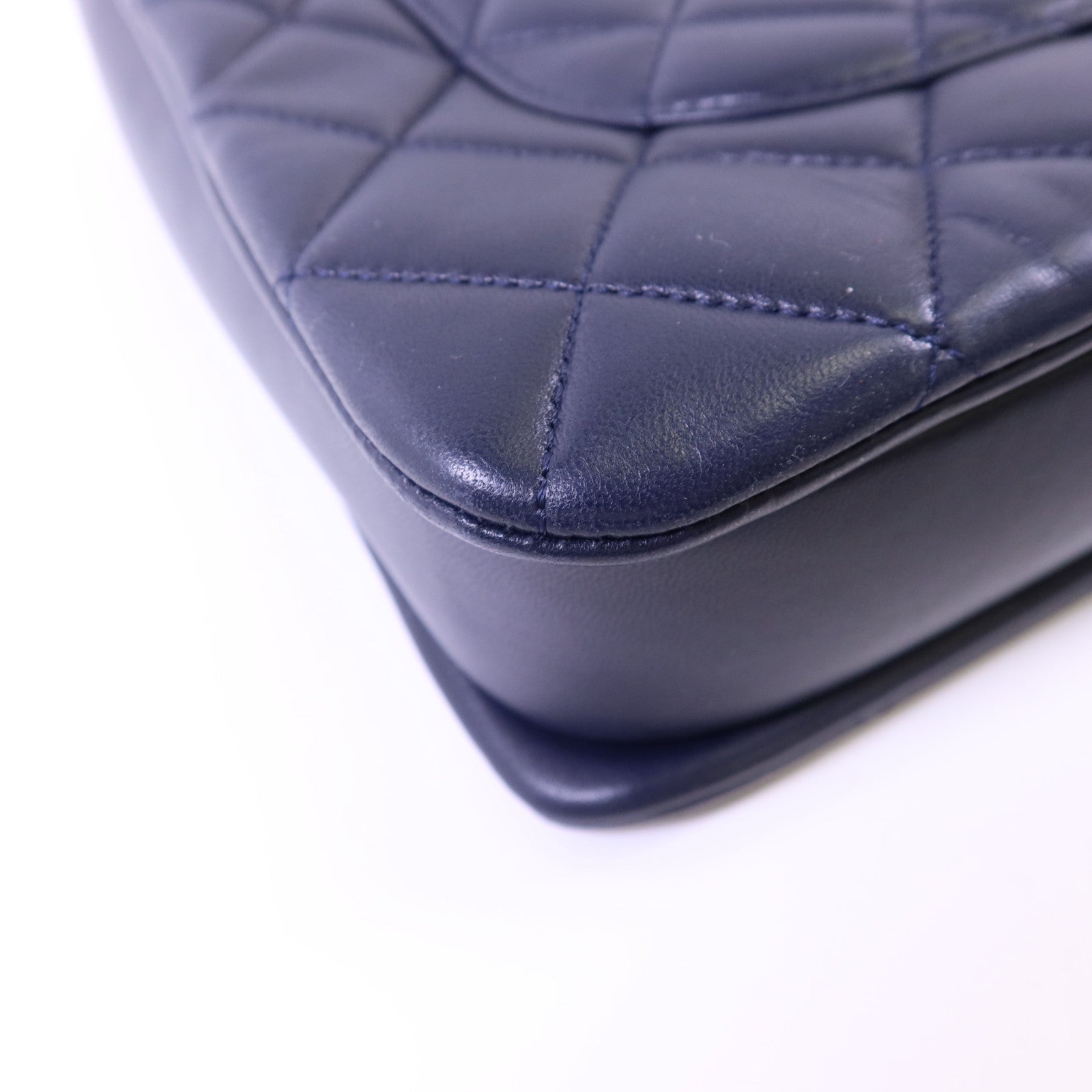 CHANEL 羊皮皮革Large Trendy CC銀扣鏈帶手挽肩背兩用袋